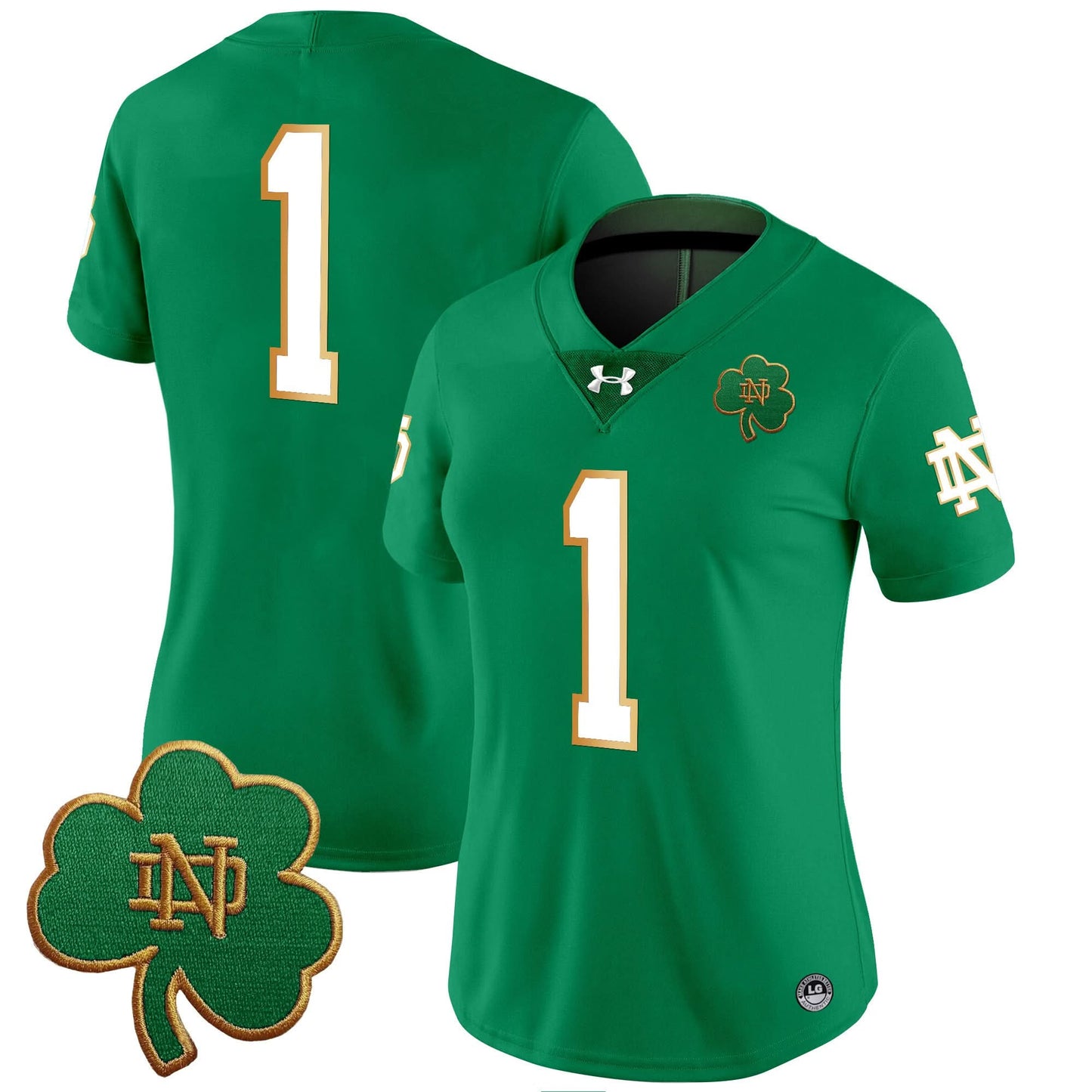 Women's Notre Dame Fighting Irish 2024 Vapor Limited Jersey V3 - All Stitched