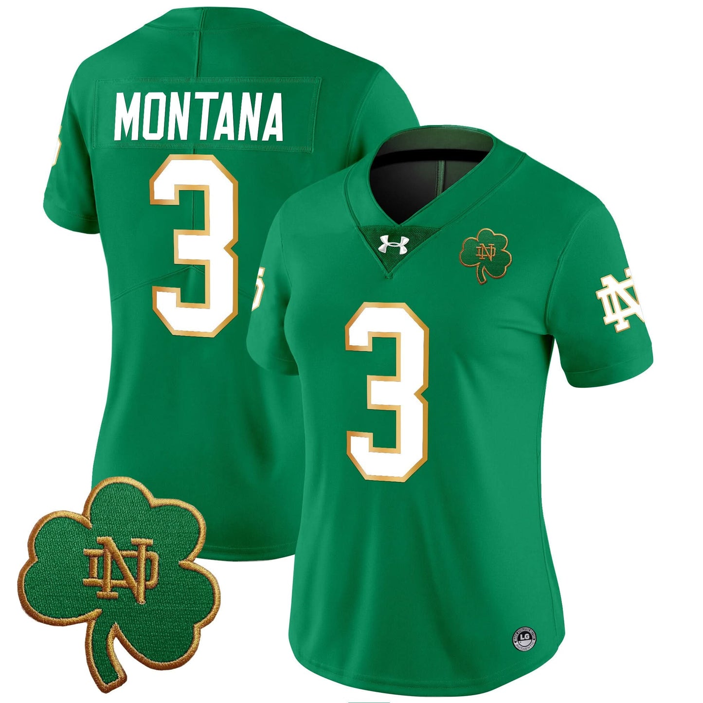 Women's Notre Dame Fighting Irish 2024 Vapor Limited Jersey V3 - All Stitched