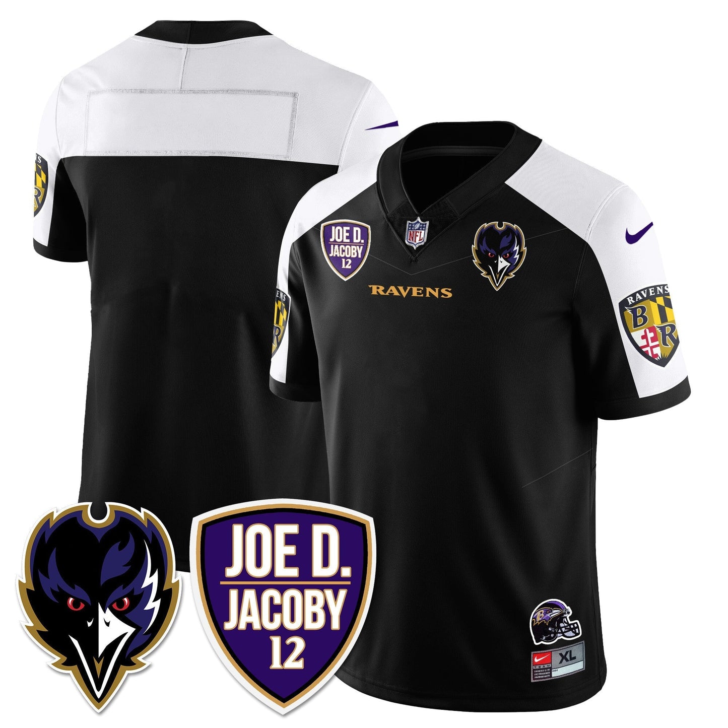 Ravens Purple Rising 2025 Vapor Limited Jersey - Stitched
