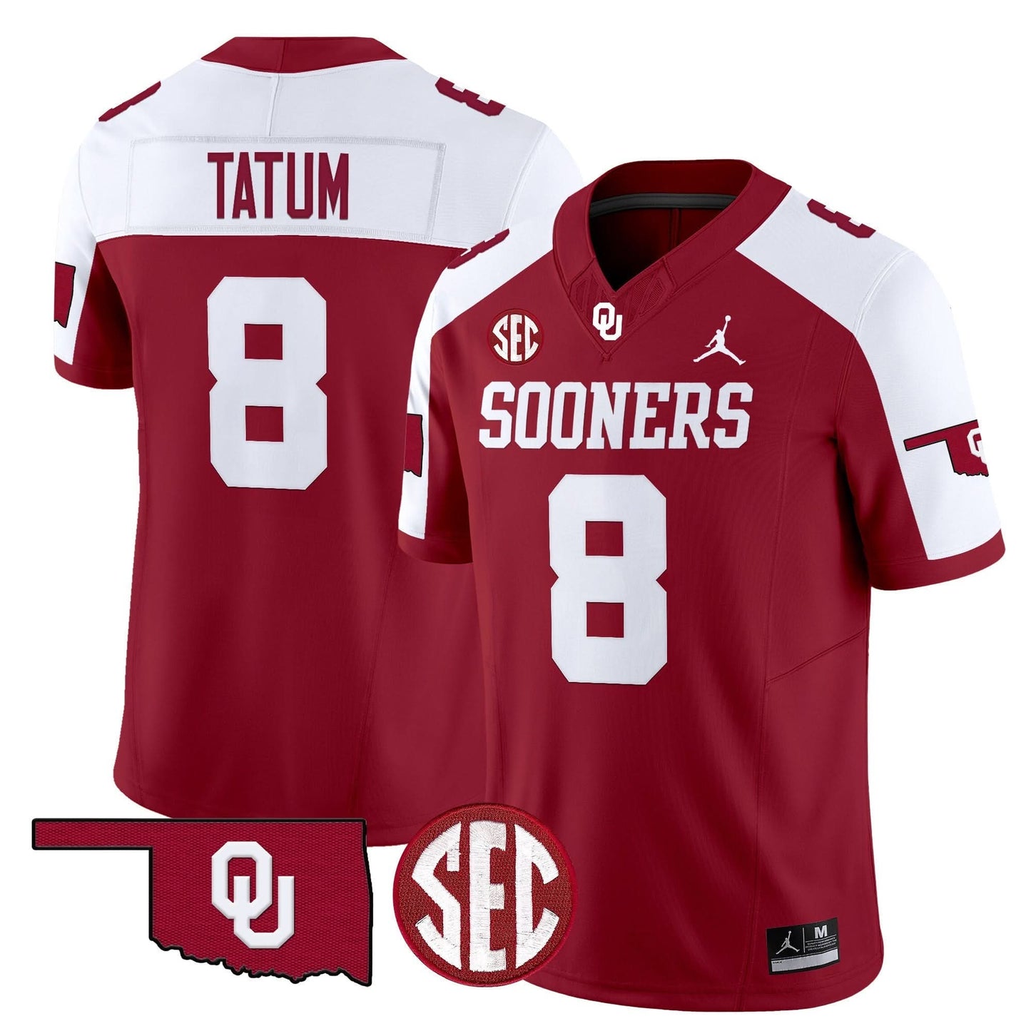 Oklahoma Sooners 2024 Vapor Limited Jersey - SEC Patch - All Stitched