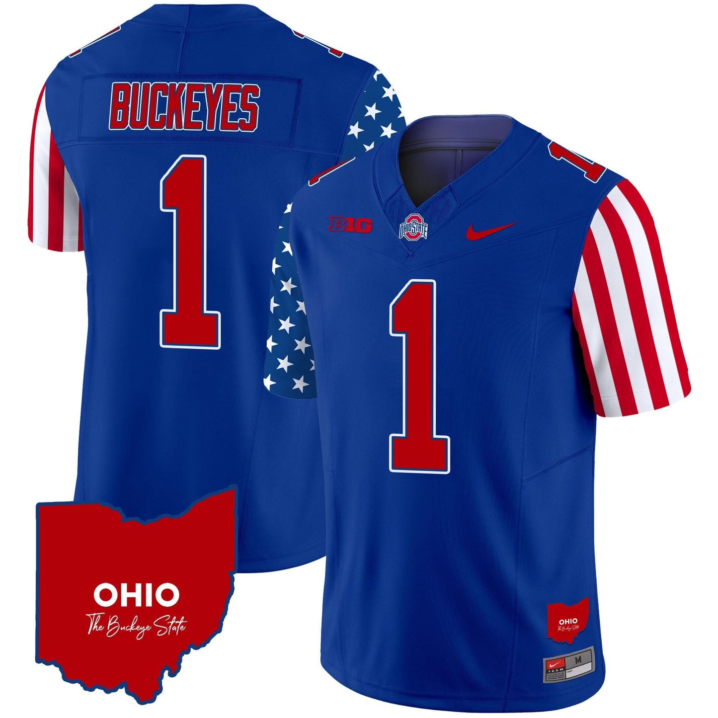 Men's Ohio State Buckeyes American Style Vapor Limited Jersey - All Stitched