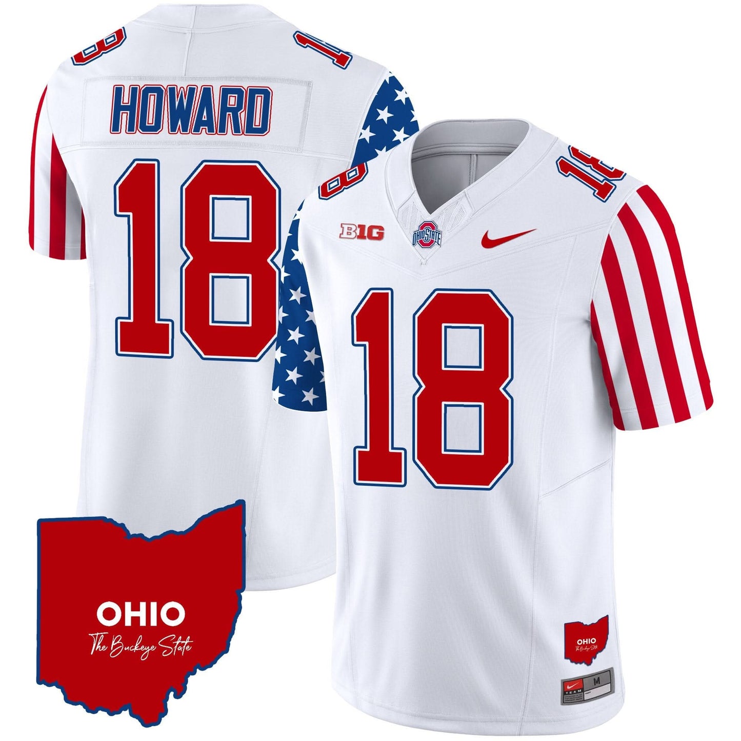 Men's Ohio State Buckeyes American Style Vapor Limited Jersey - All Stitched