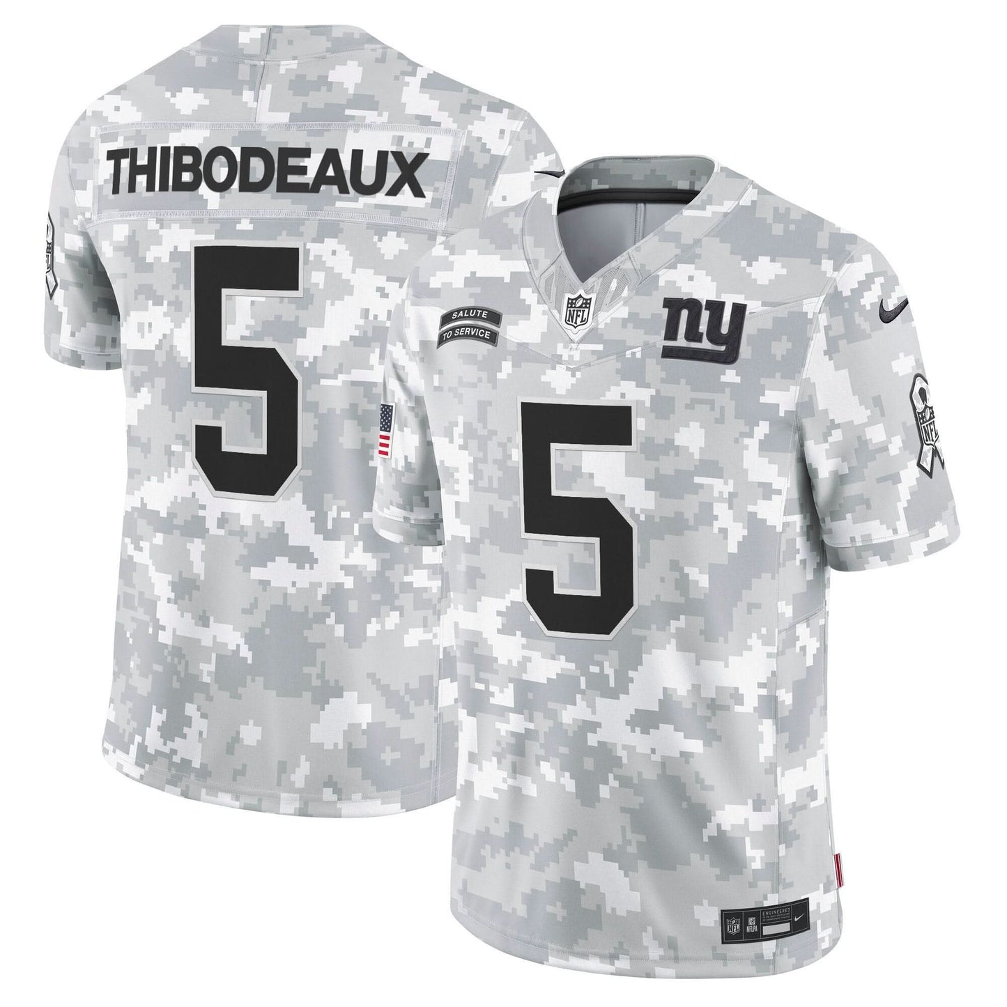 New York Giants 2024 Salute to Service Vapor Limited Jersey - Arctic Camo - All stitched