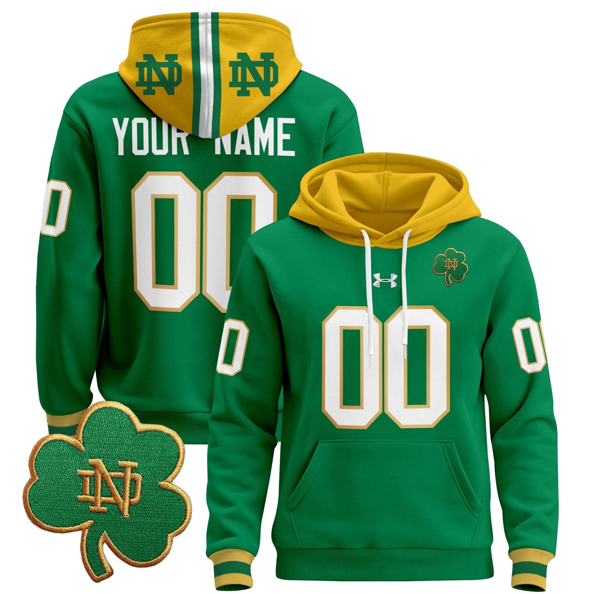 Notre Dame Fighting Irish 2025 Custom Pullover Hoodie
