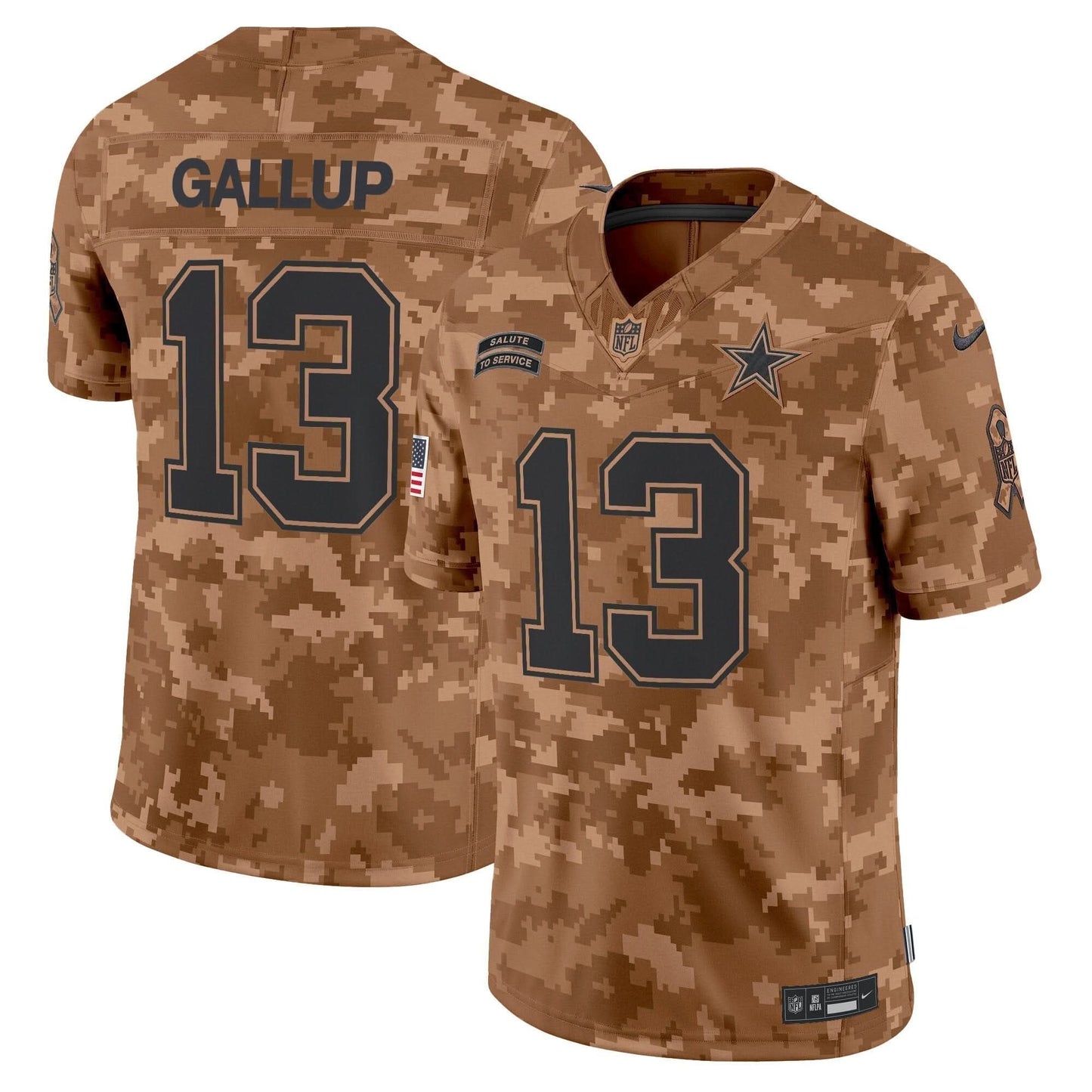Dallas Cowboys 2024 Salute to Service Vapor Limited Jersey - All stitched