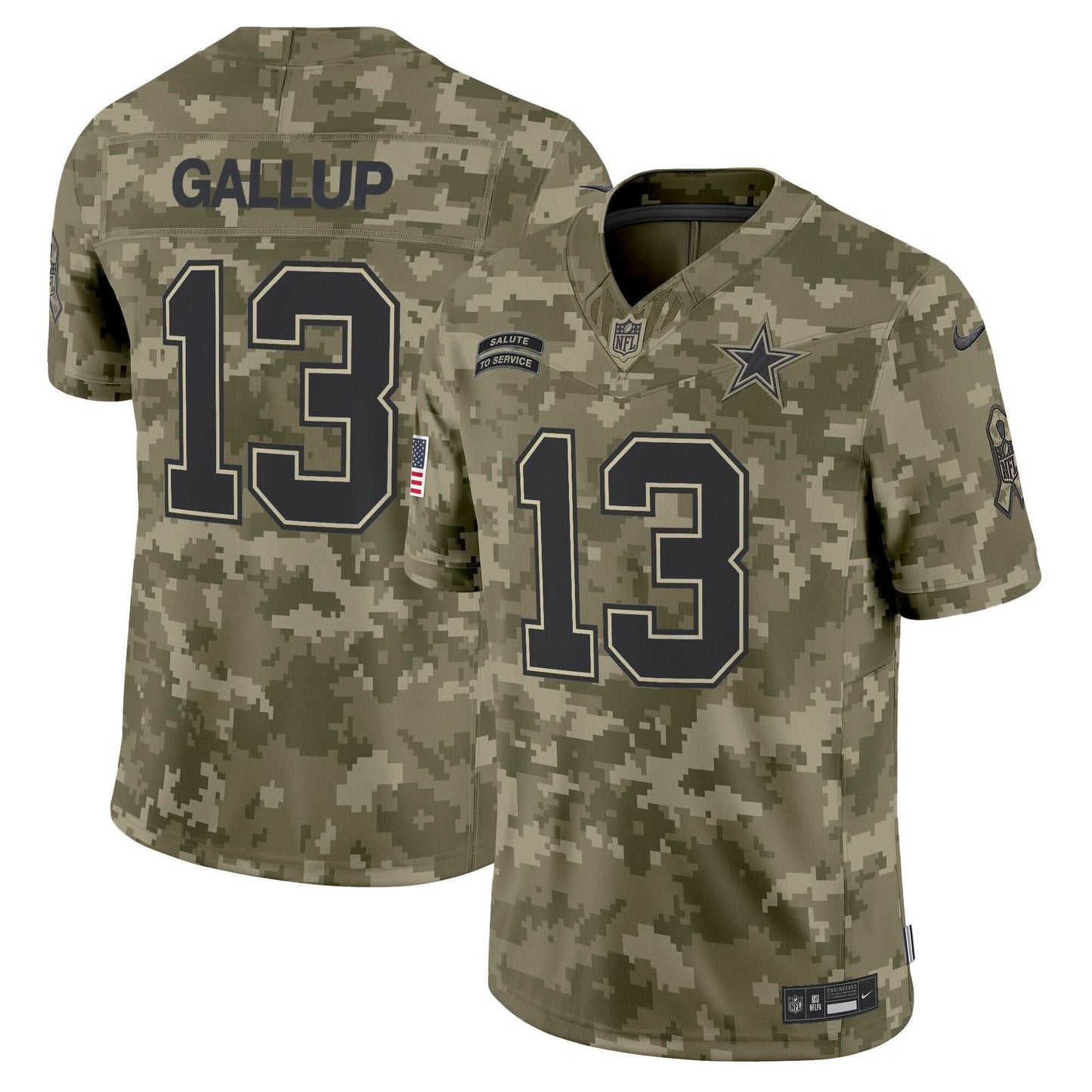 Dallas Cowboys 2024 Salute to Service Vapor Limited Jersey - All stitched