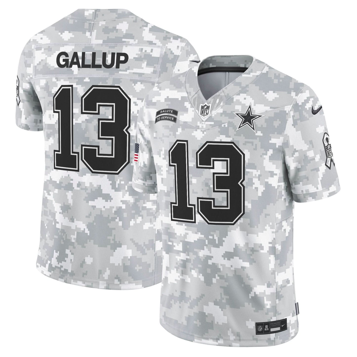 Dallas Cowboys 2024 Salute to Service Vapor Limited Jersey - All stitched