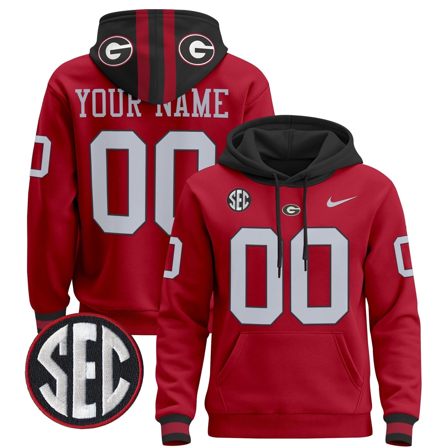 Georgia Bulldogs 2025 Custom Pullover Hoodie