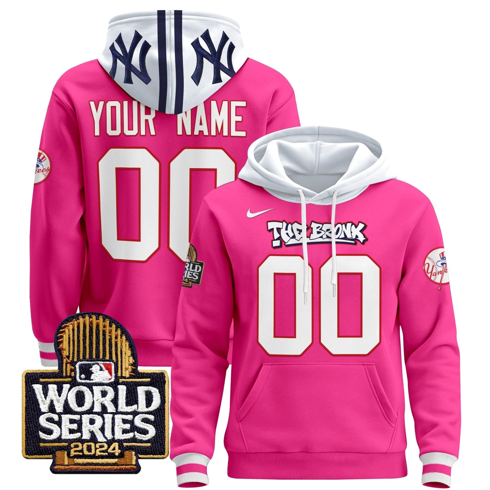 New York Yankees 2024 World Series Custom Pullover Hoodie