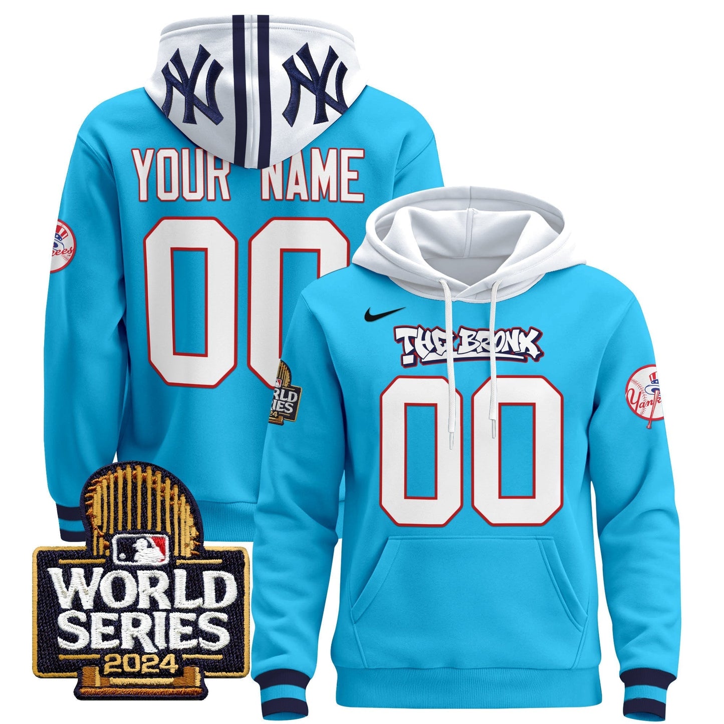New York Yankees 2024 World Series Custom Pullover Hoodie