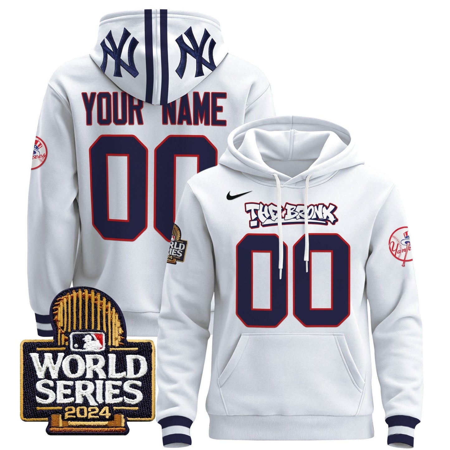 New York Yankees 2024 World Series Custom Pullover Hoodie