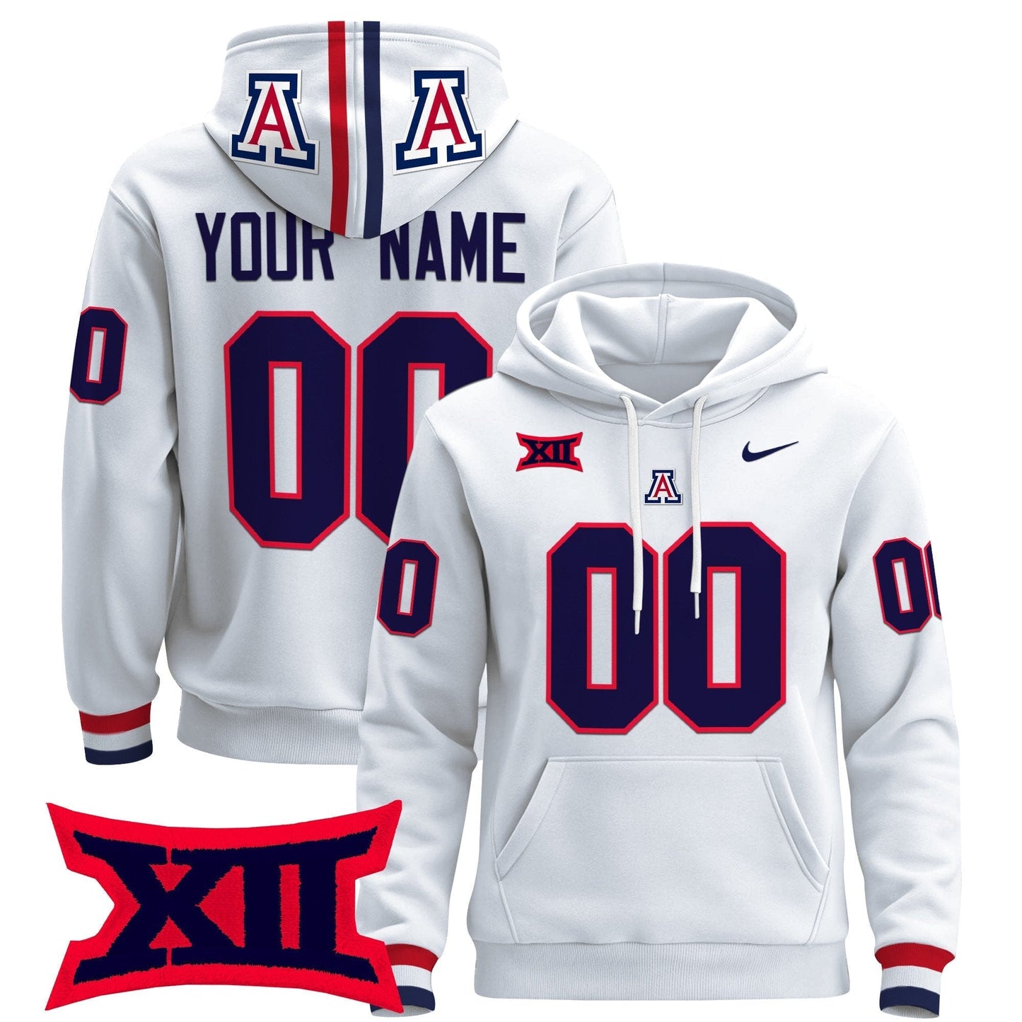 Arizona Wildcats 2024 Custom Pullover Hoodie