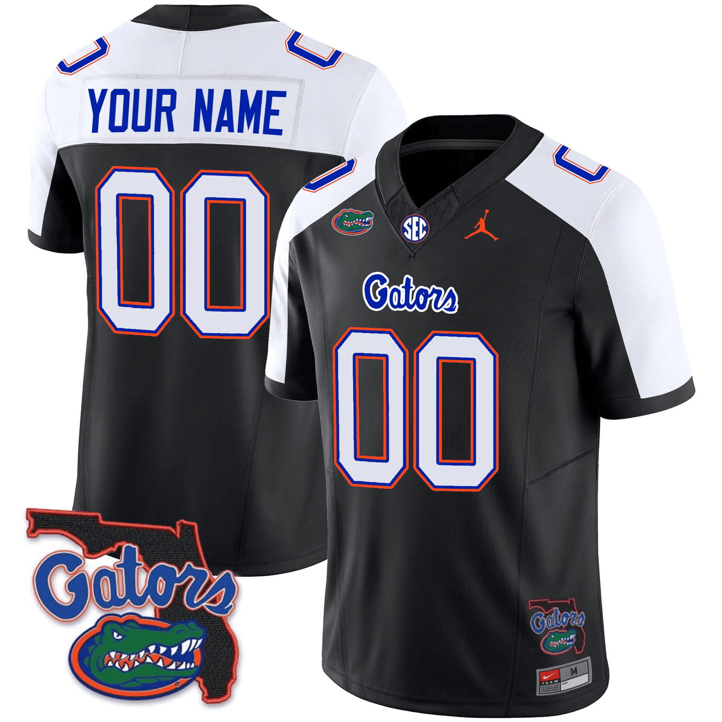 Florida Gators 2023 Vapor Limited Custom Jersey - Florida Map - All Stitched