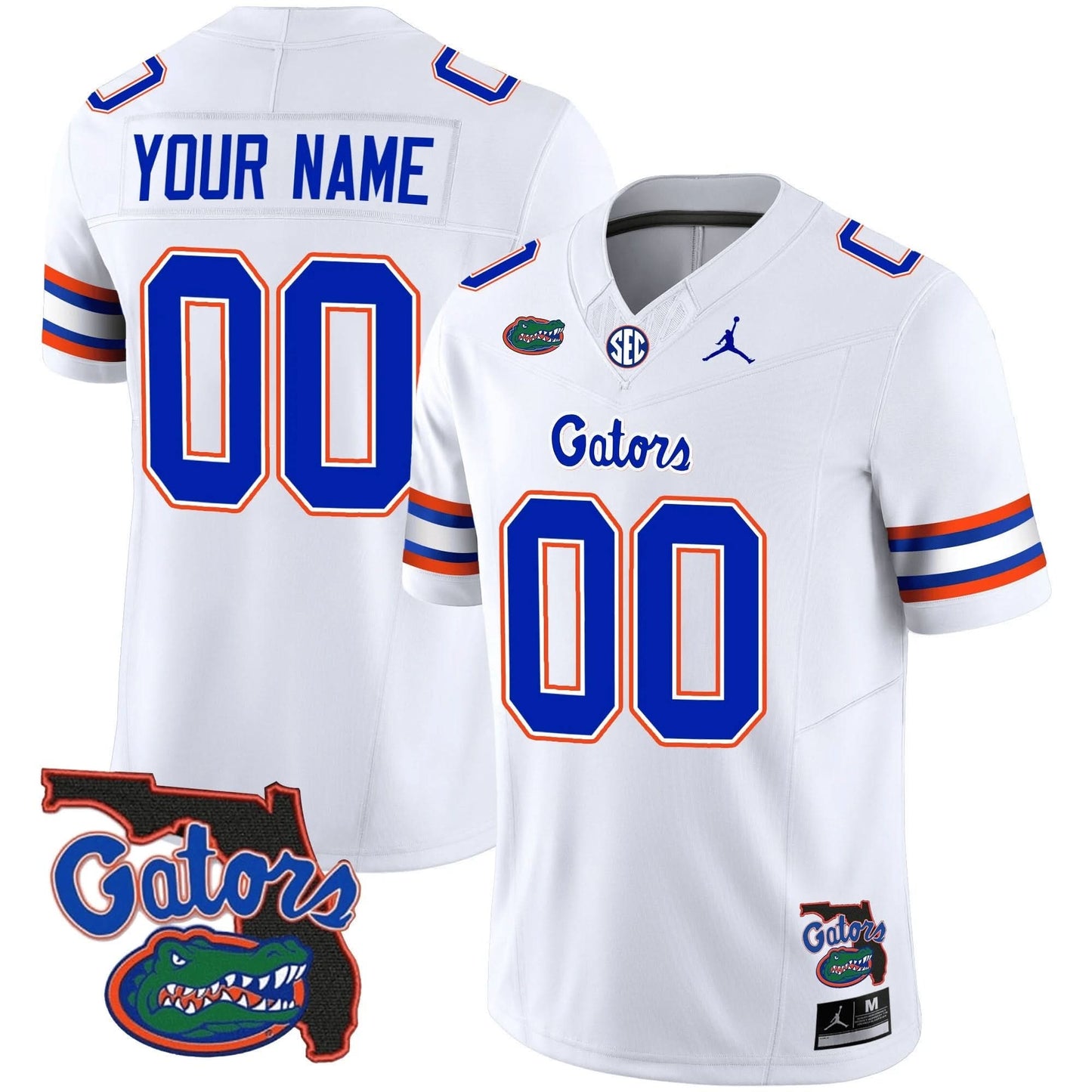 Florida Gators 2023 Vapor Limited Custom Jersey - Florida Map - All Stitched
