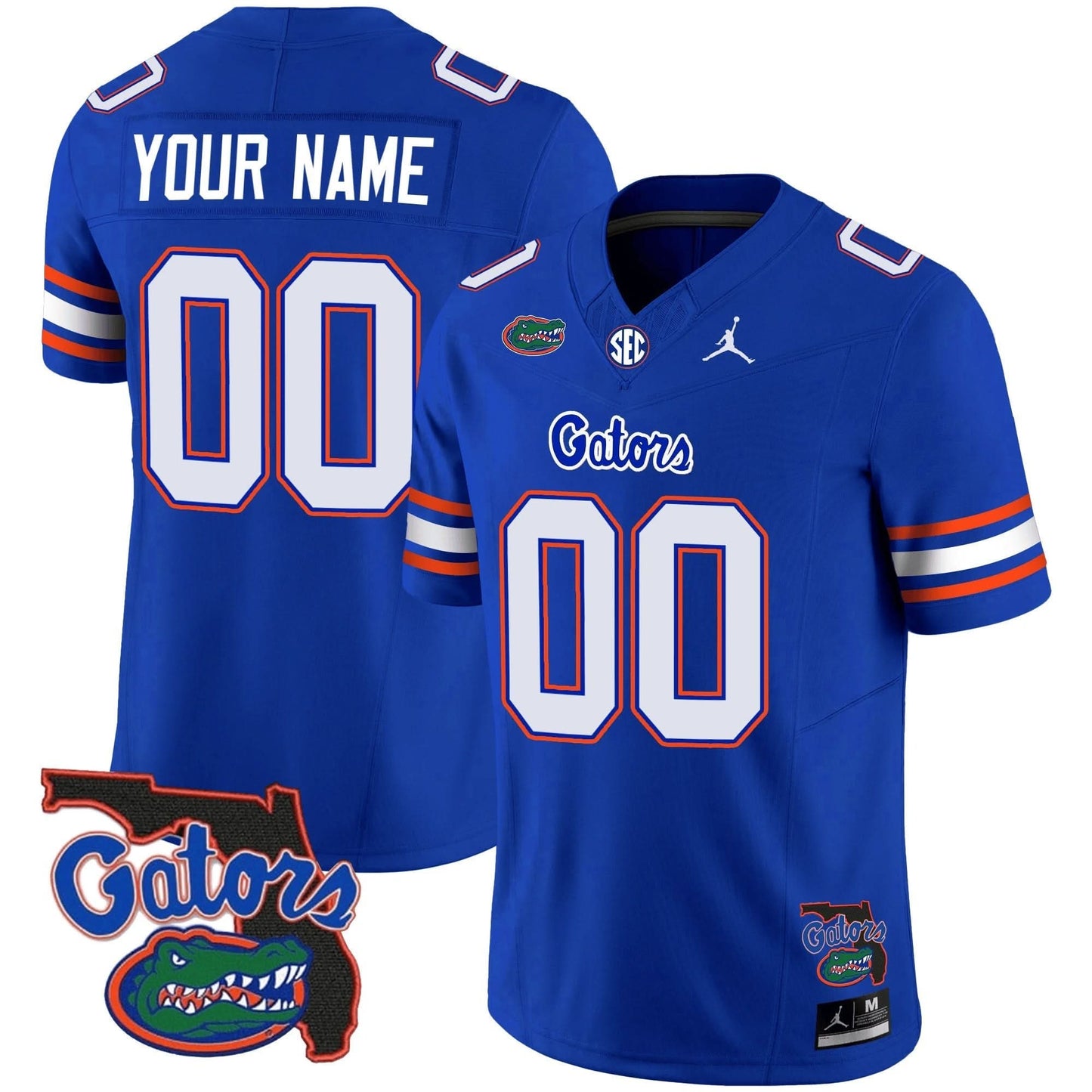 Florida Gators 2023 Vapor Limited Custom Jersey - Florida Map - All Stitched