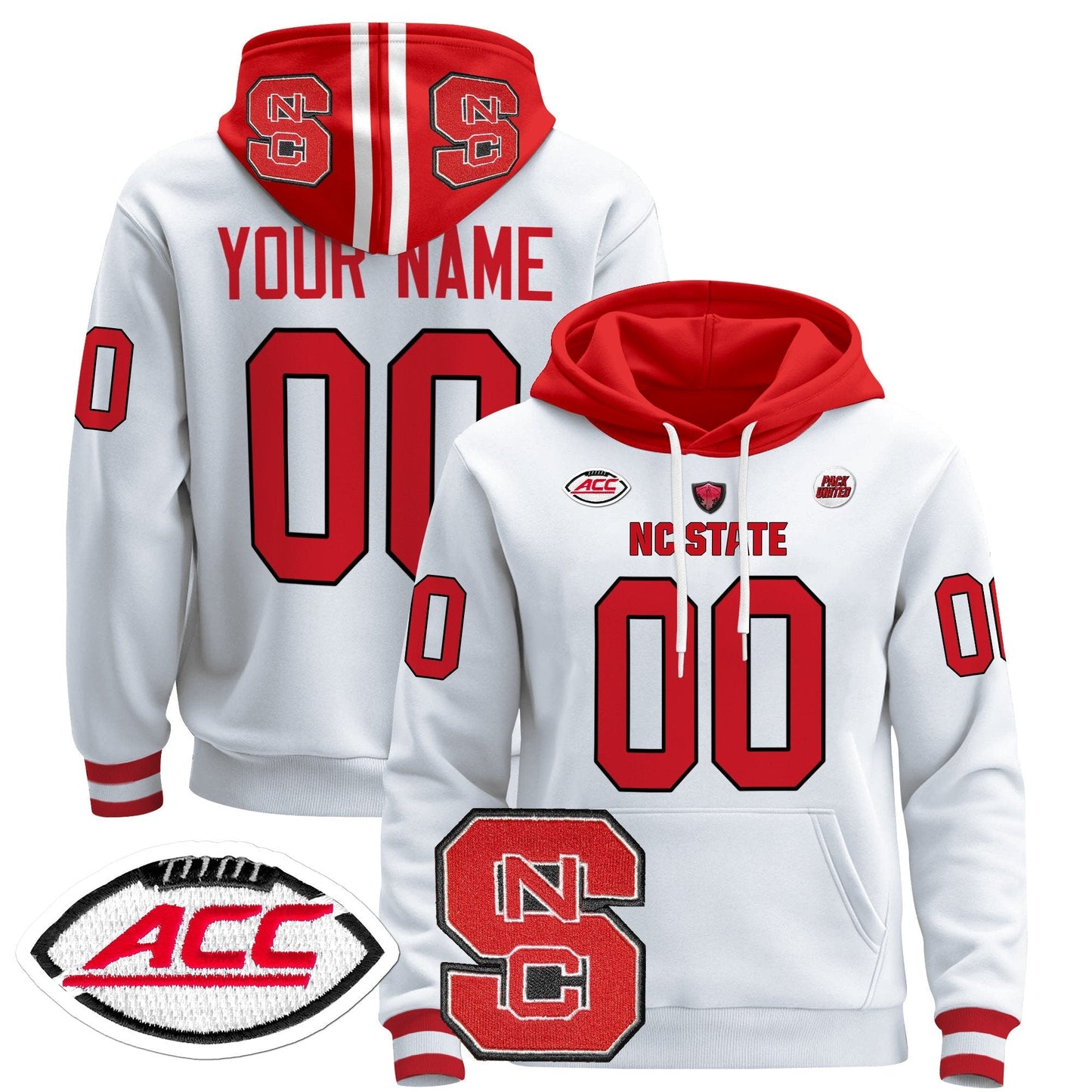 NC State Wolfpack 2024 Custom Pullover Hoodie