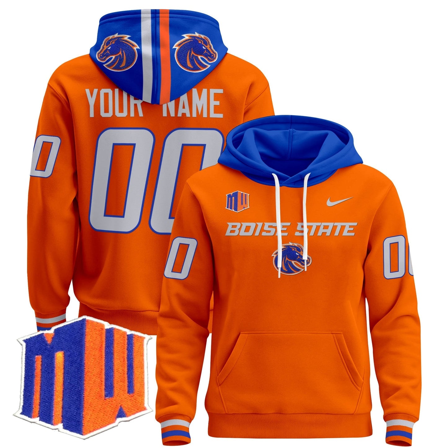 Boise State Broncos 2024 Custom Pullover Hoodie V3
