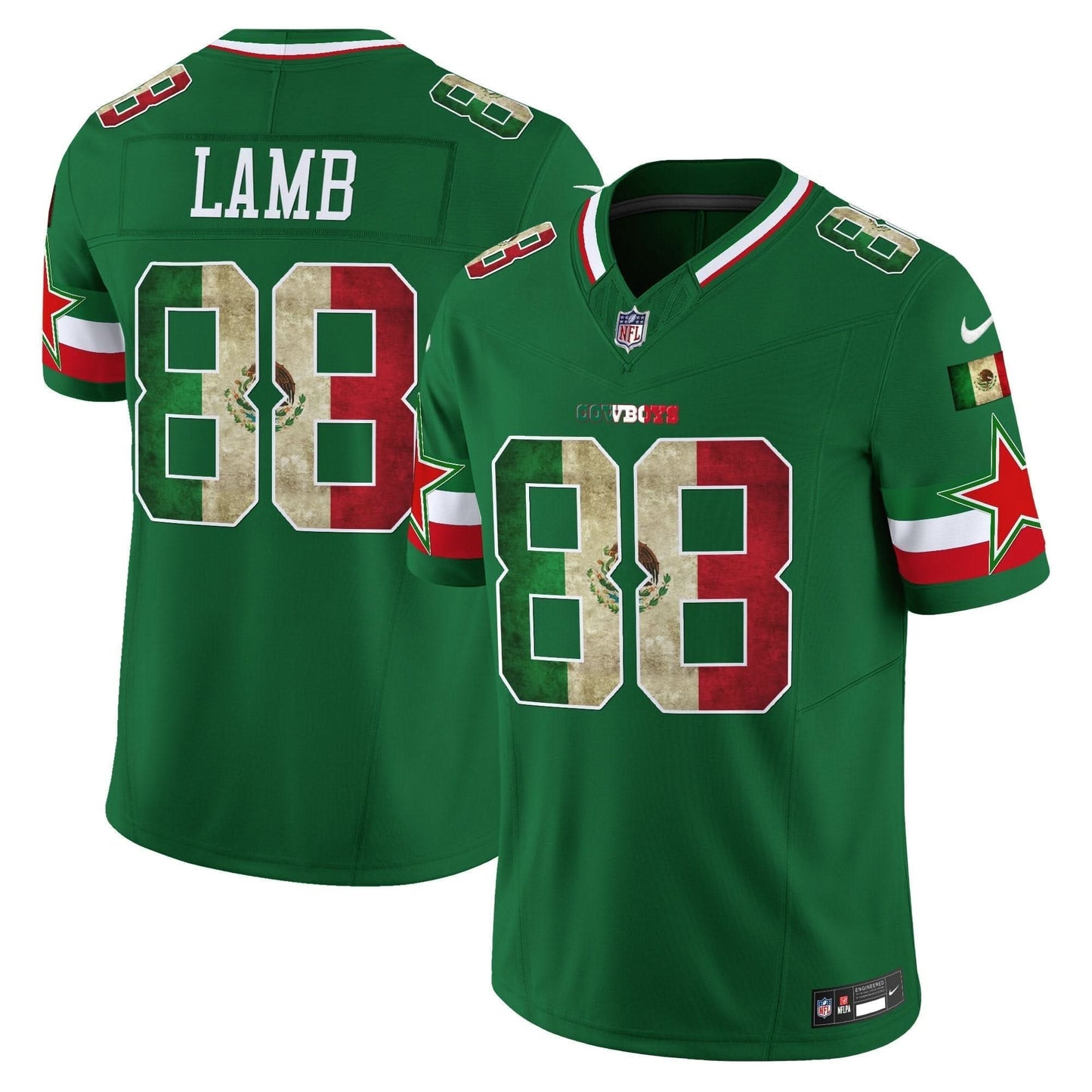 Dallas Cowboys Mexico Vapor Limited Jersey V3 - All Stitched
