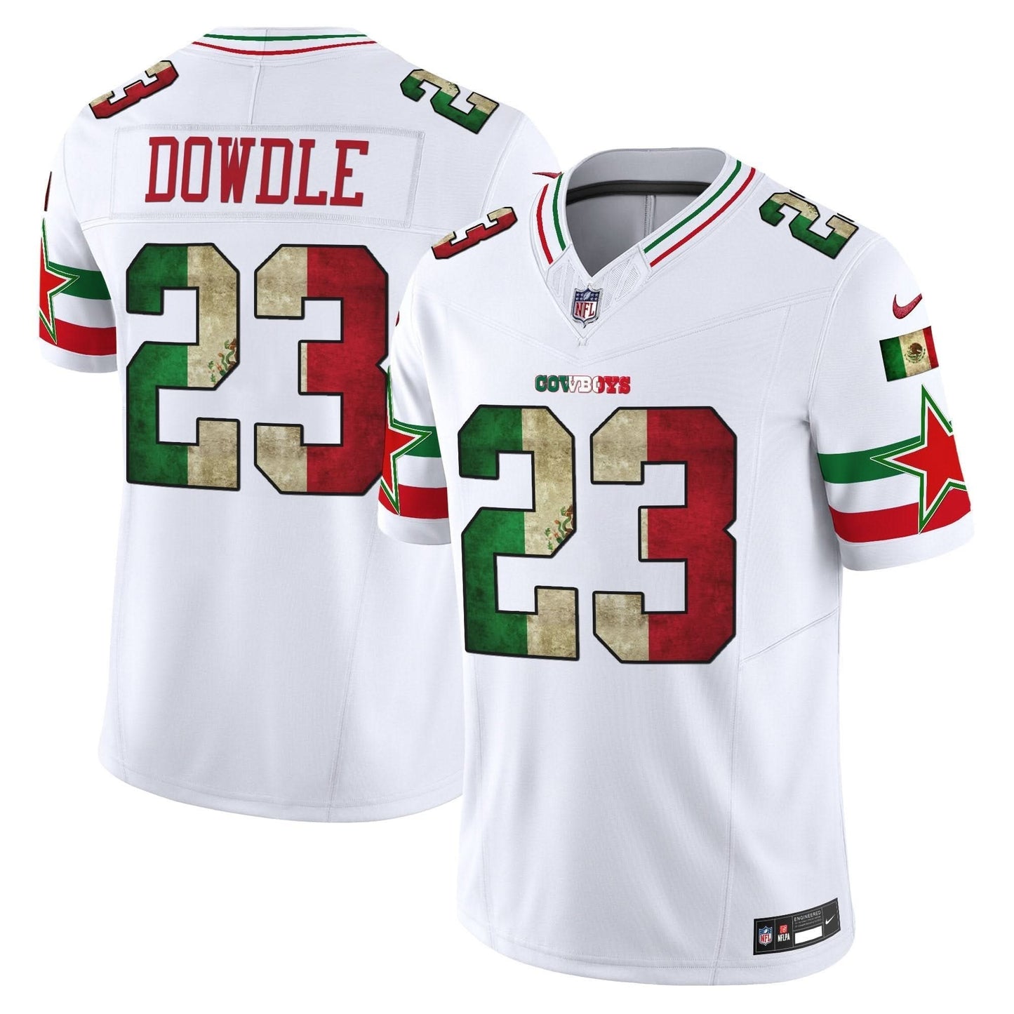 Dallas Cowboys Mexico Vapor Limited Jersey V3 - All Stitched