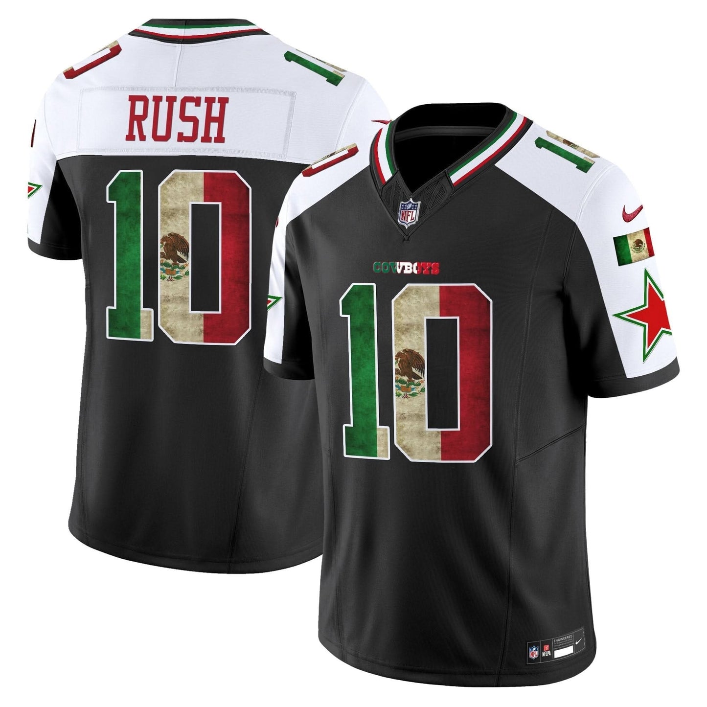 Dallas Cowboys Mexico Vapor Limited Jersey V3 - All Stitched