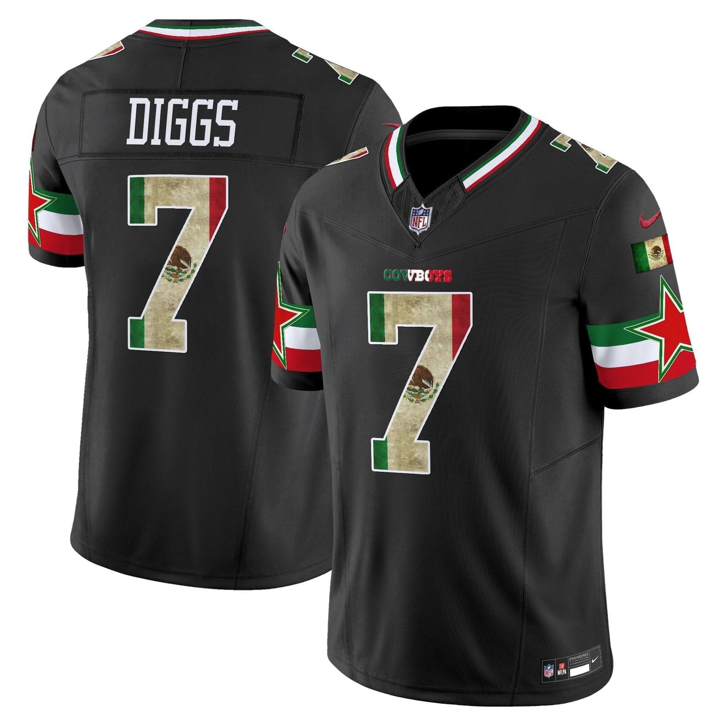 Dallas Cowboys Mexico Vapor Limited Jersey V3 - All Stitched