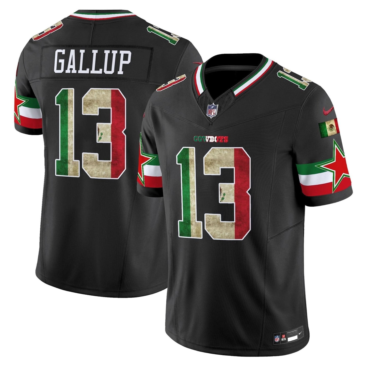 Dallas Cowboys Mexico Vapor Limited Jersey V3 - All Stitched