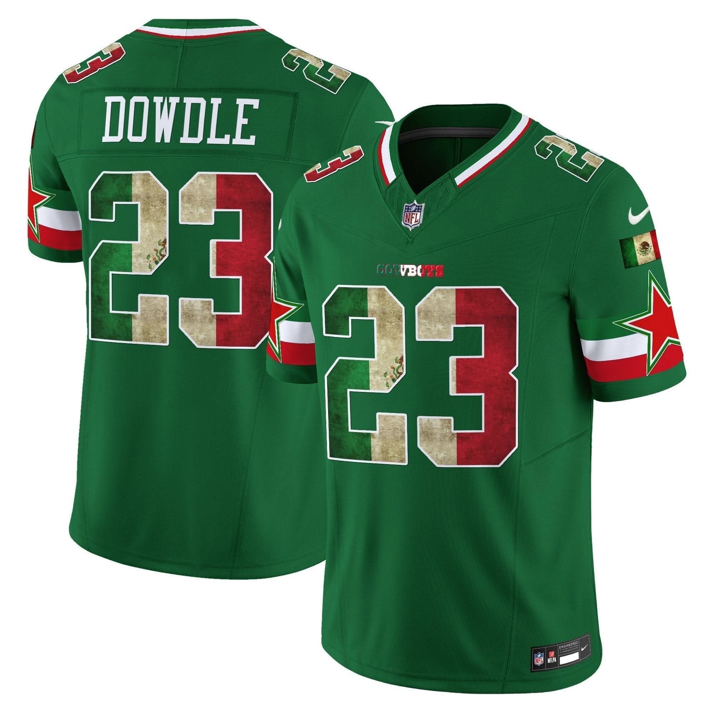 Dallas Cowboys Mexico Vapor Limited Jersey V3 - All Stitched