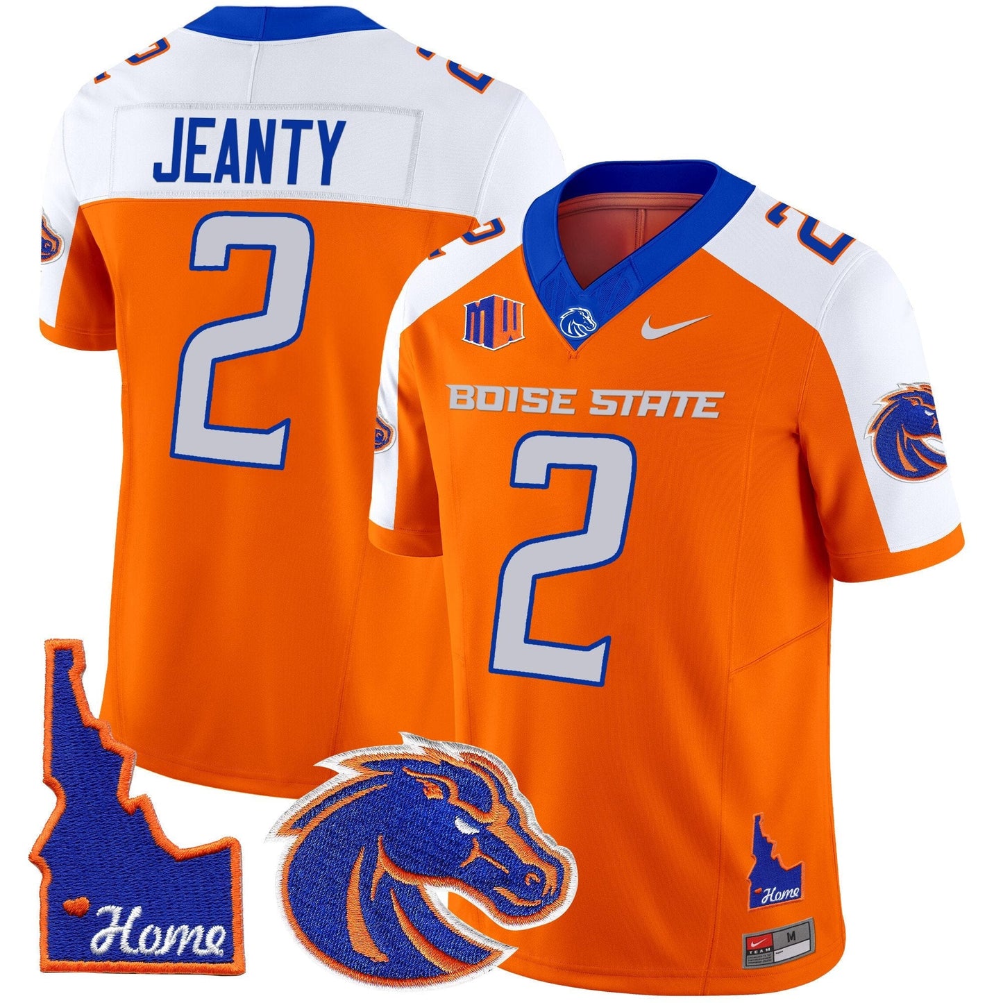 BSU 2024 Home Patch Vapor Limited Jersey - All Stitched