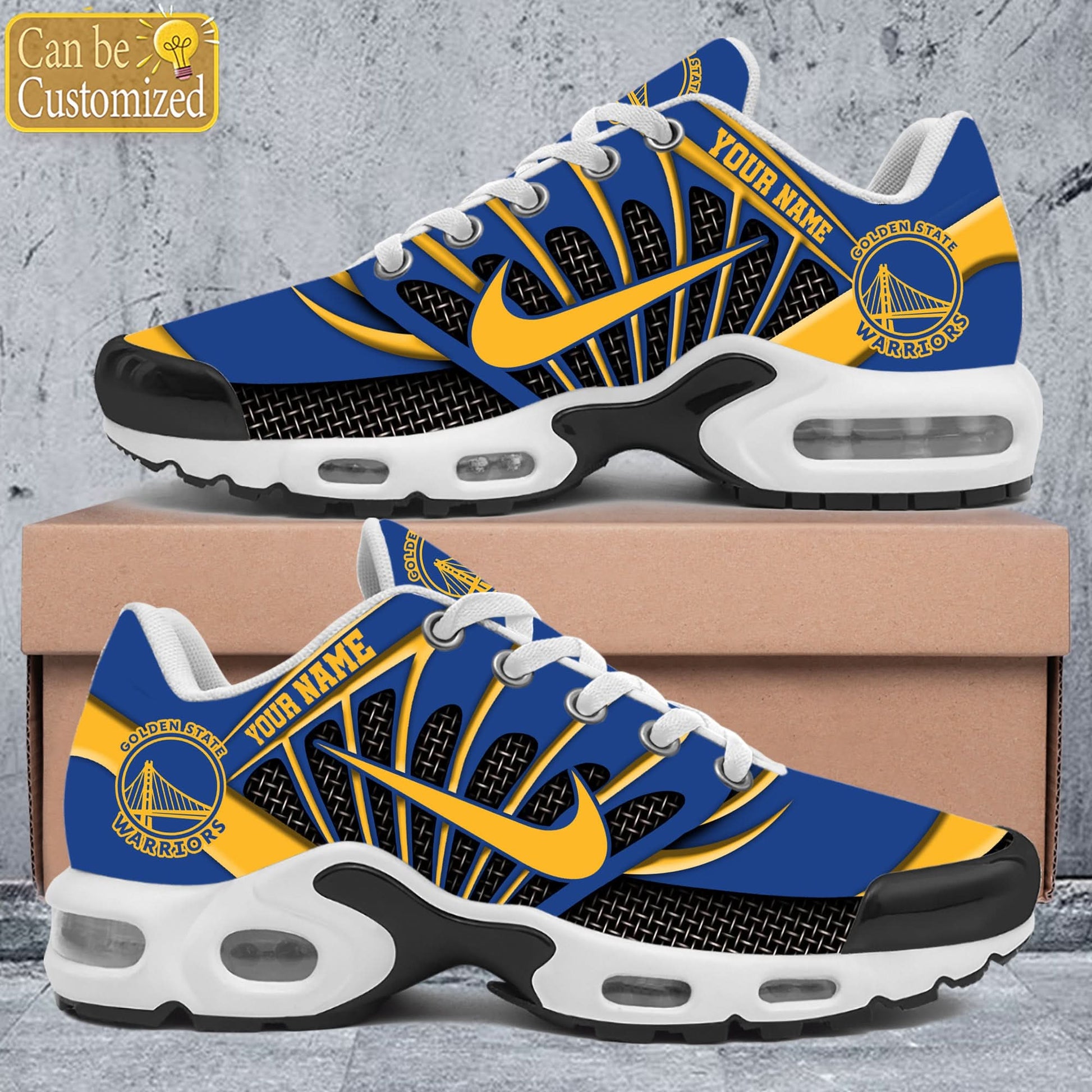 Golden State Warriors Premium A951 Shoes Personalized