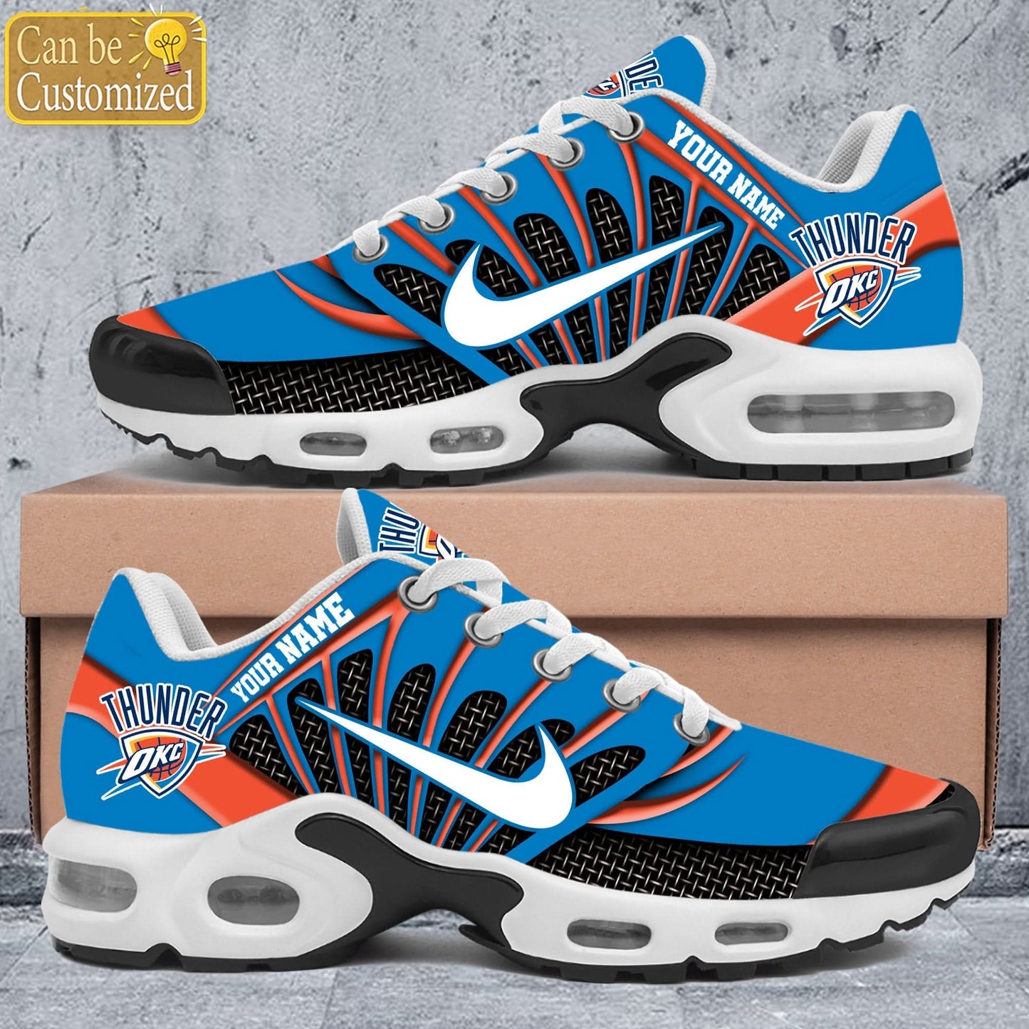 Oklahoma City Thunder Premium A951 Shoes Personalized