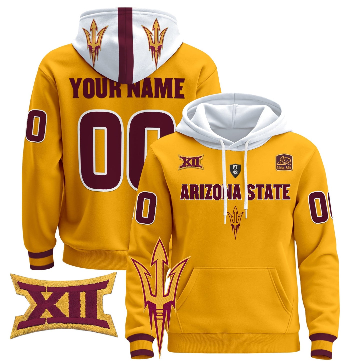 Arizona State Sun Devils 2024 Custom Pullover Hoodie V3