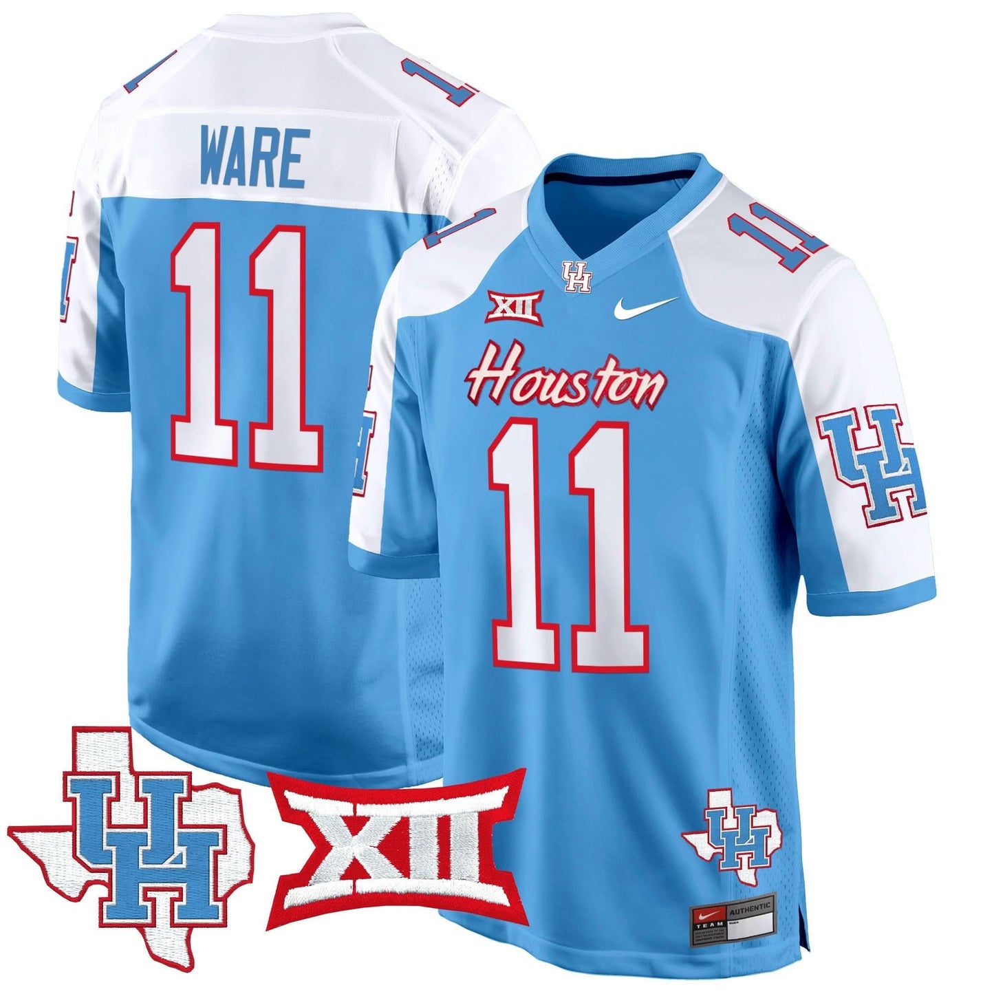 Houston Cougars 2024 Game Jersey - All Stitched