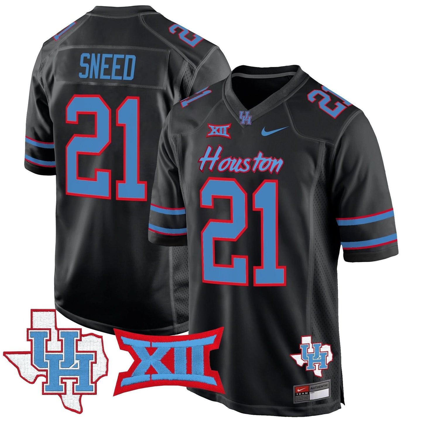 Houston Cougars 2024 Game Jersey - All Stitched