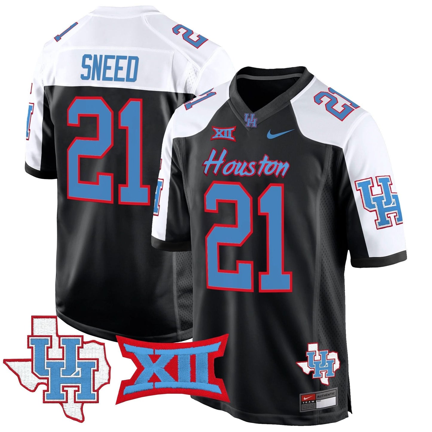 Houston Cougars 2024 Game Jersey - All Stitched