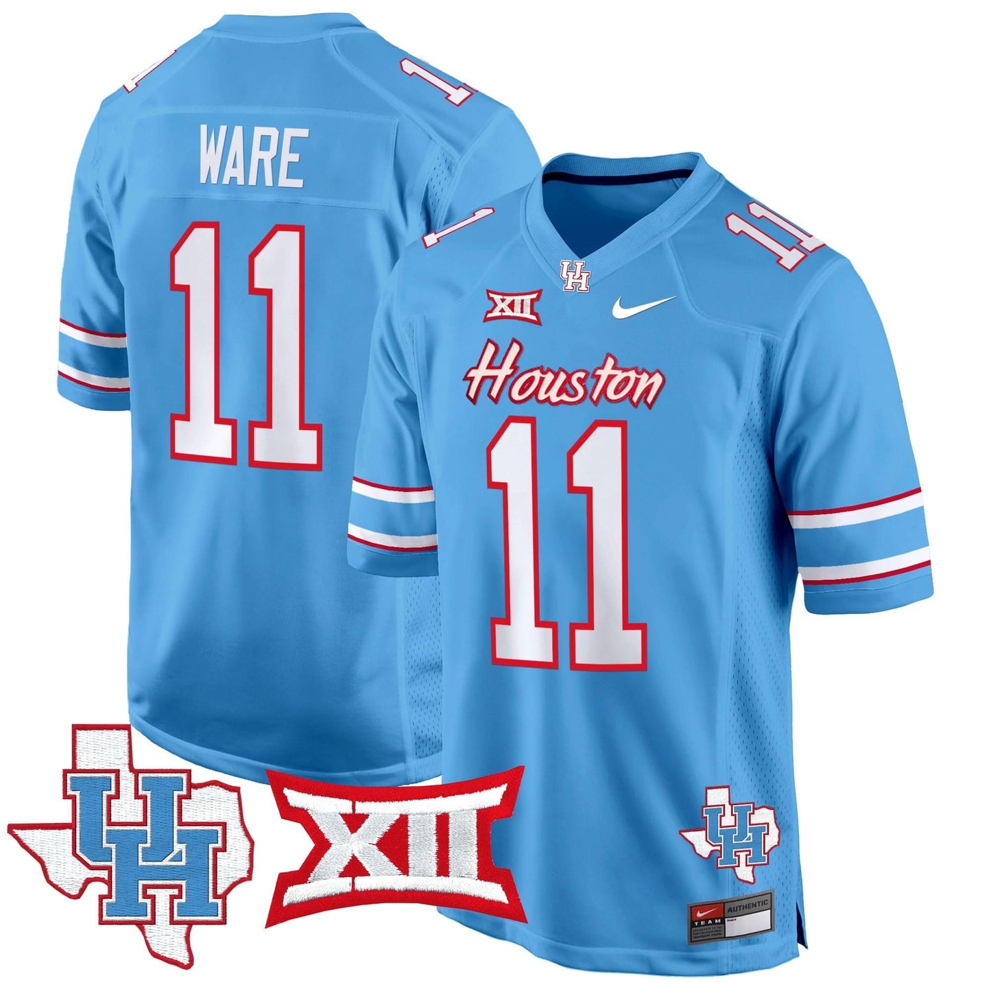 Houston Cougars 2024 Game Jersey - All Stitched