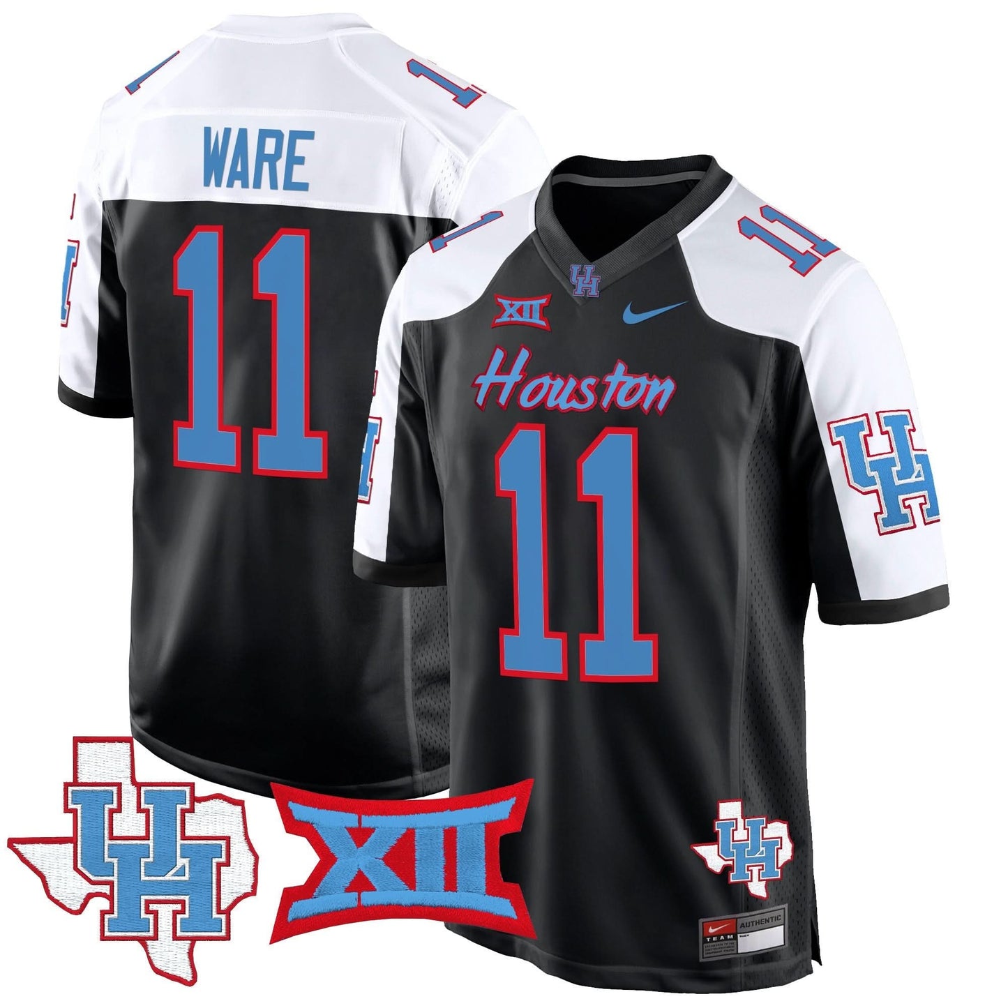 Houston Cougars 2024 Game Jersey - All Stitched