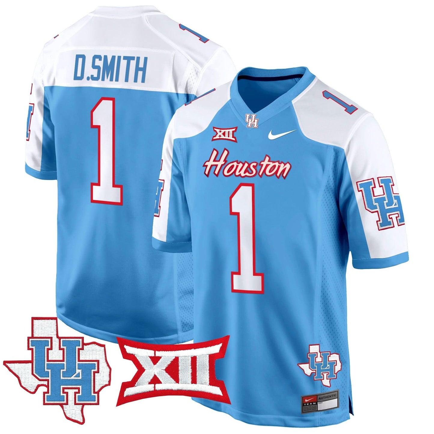 Houston Cougars 2024 Game Jersey - All Stitched