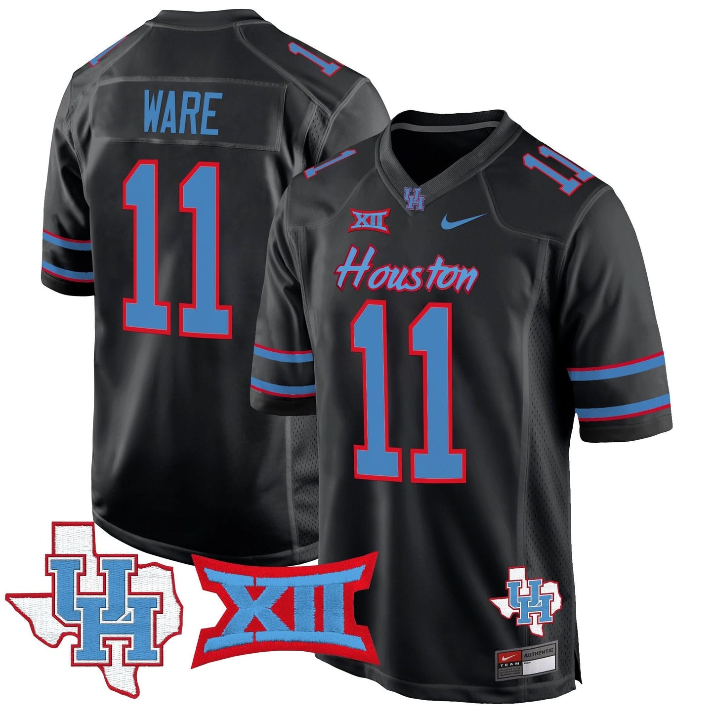 Houston Cougars 2024 Game Jersey - All Stitched