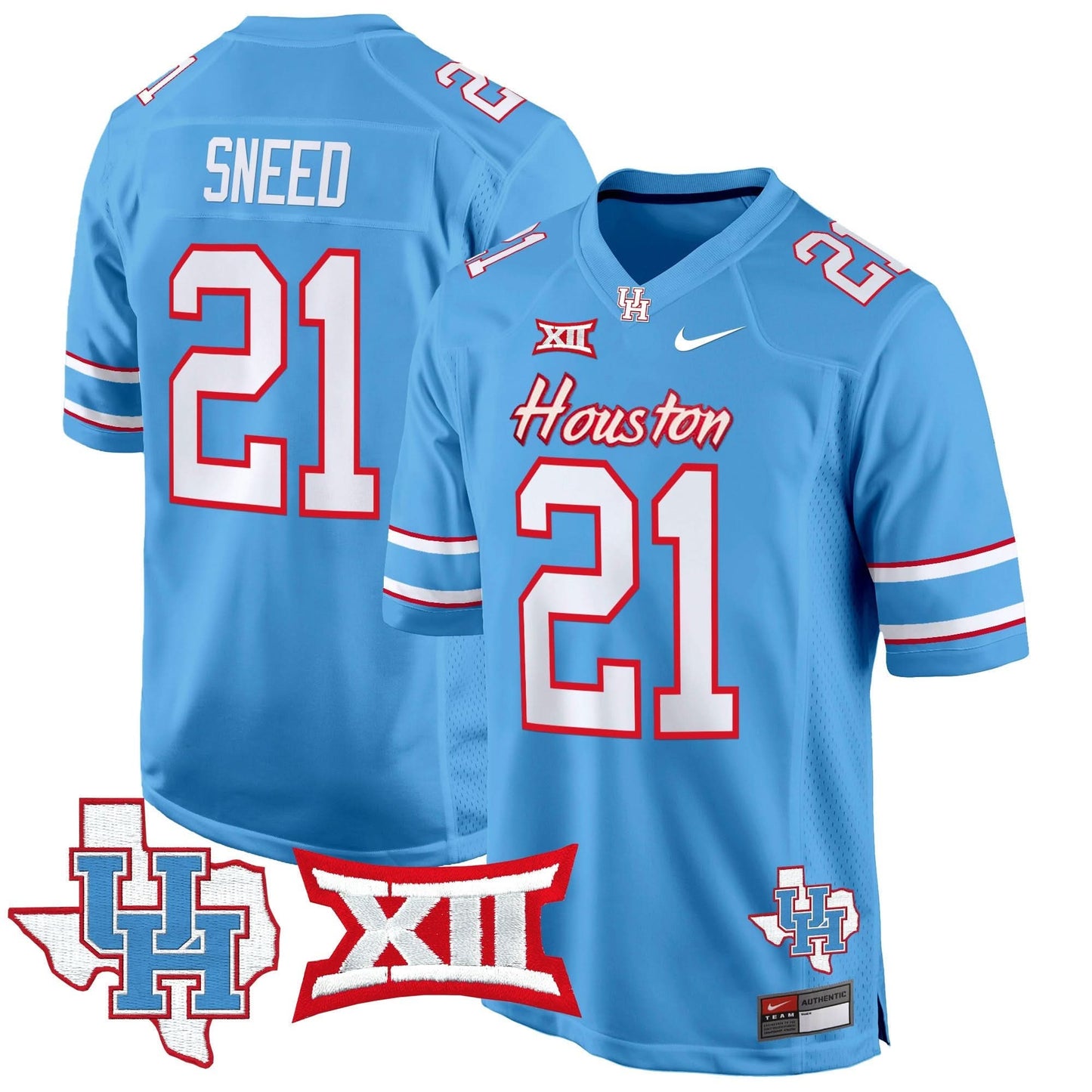 Houston Cougars 2024 Game Jersey - All Stitched