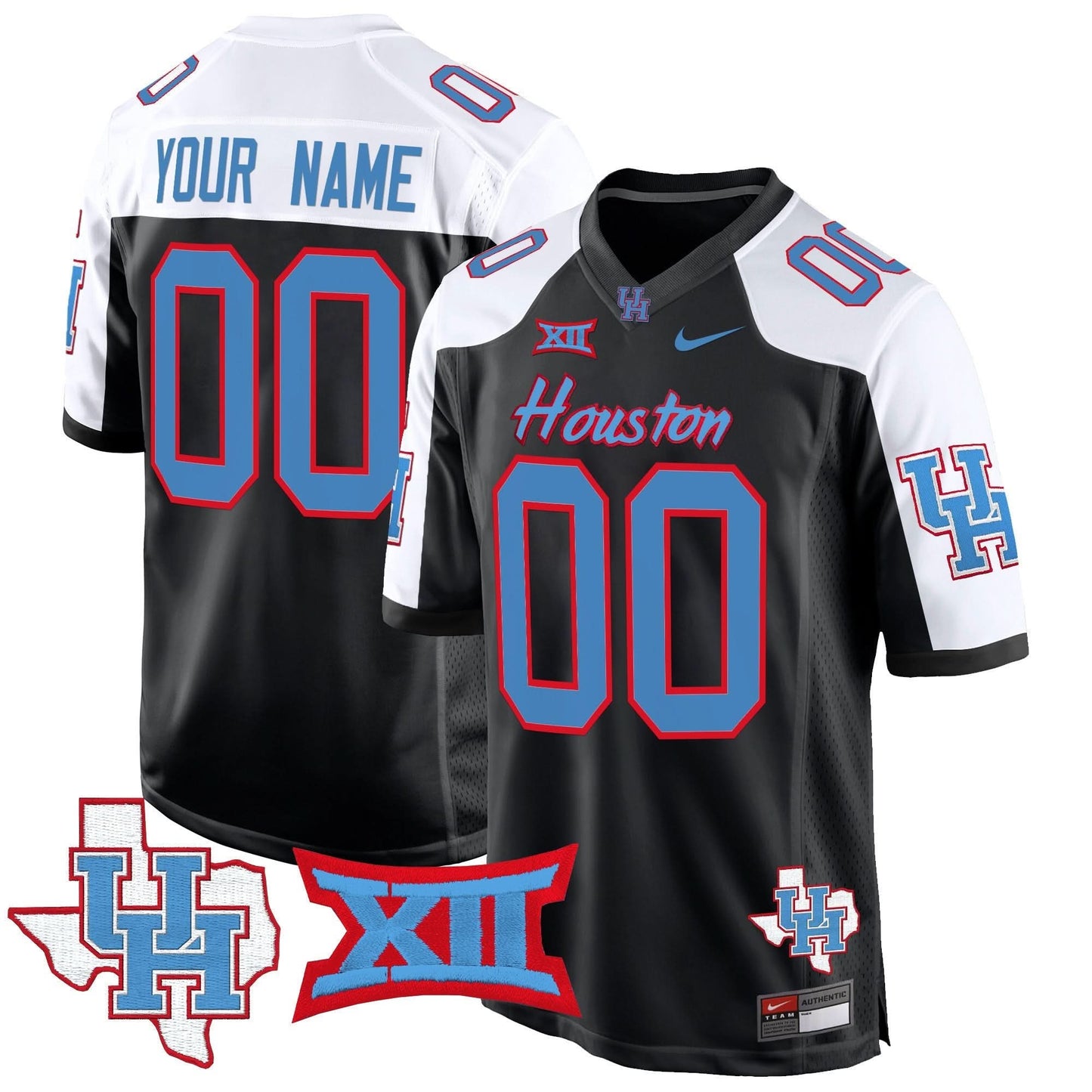 Houston Cougars 2024 Game Custom Jersey - All Stitched