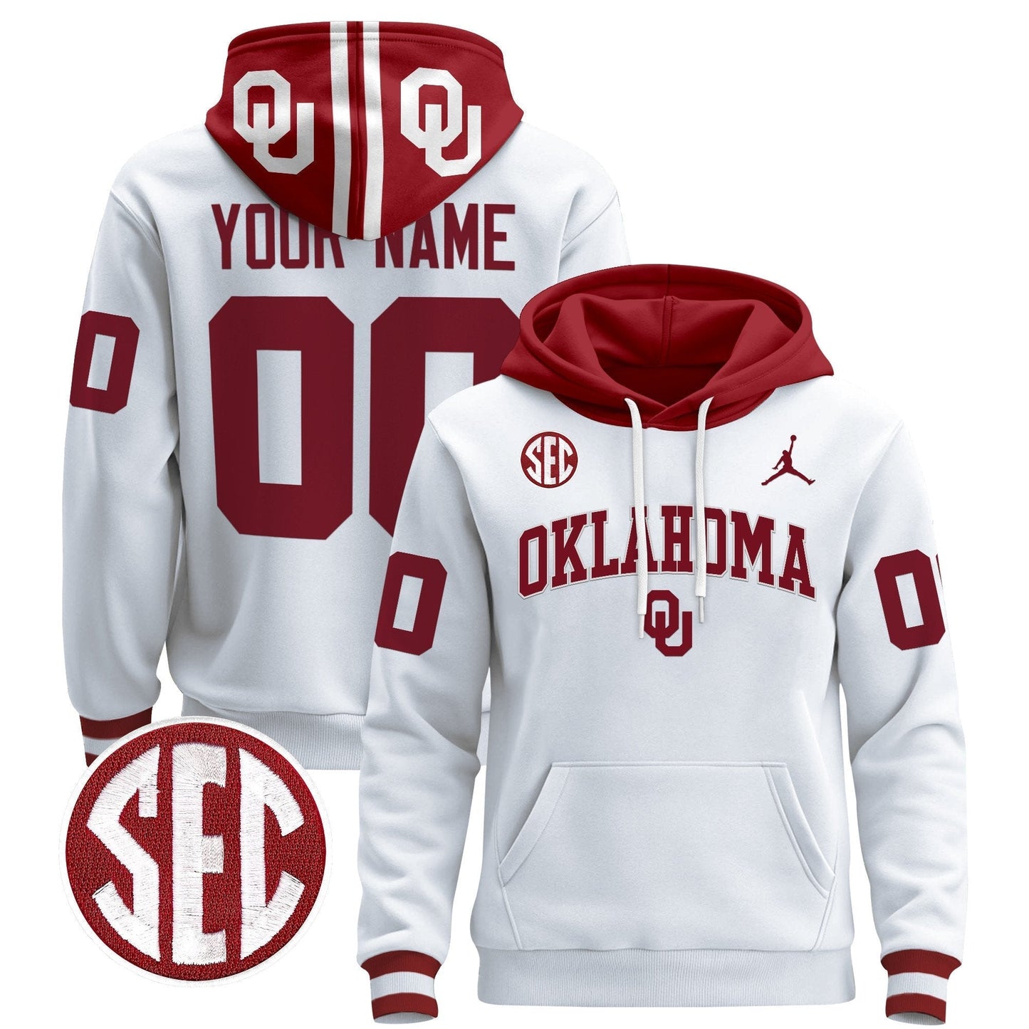 Oklahoma Sooners 2024 Custom Pullover Hoodie V2