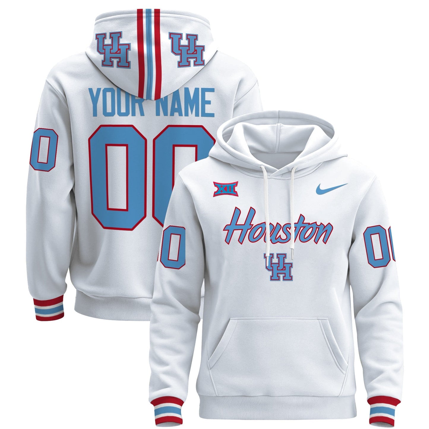 Houston Cougars 2024 Custom Pullover Hoodie V3