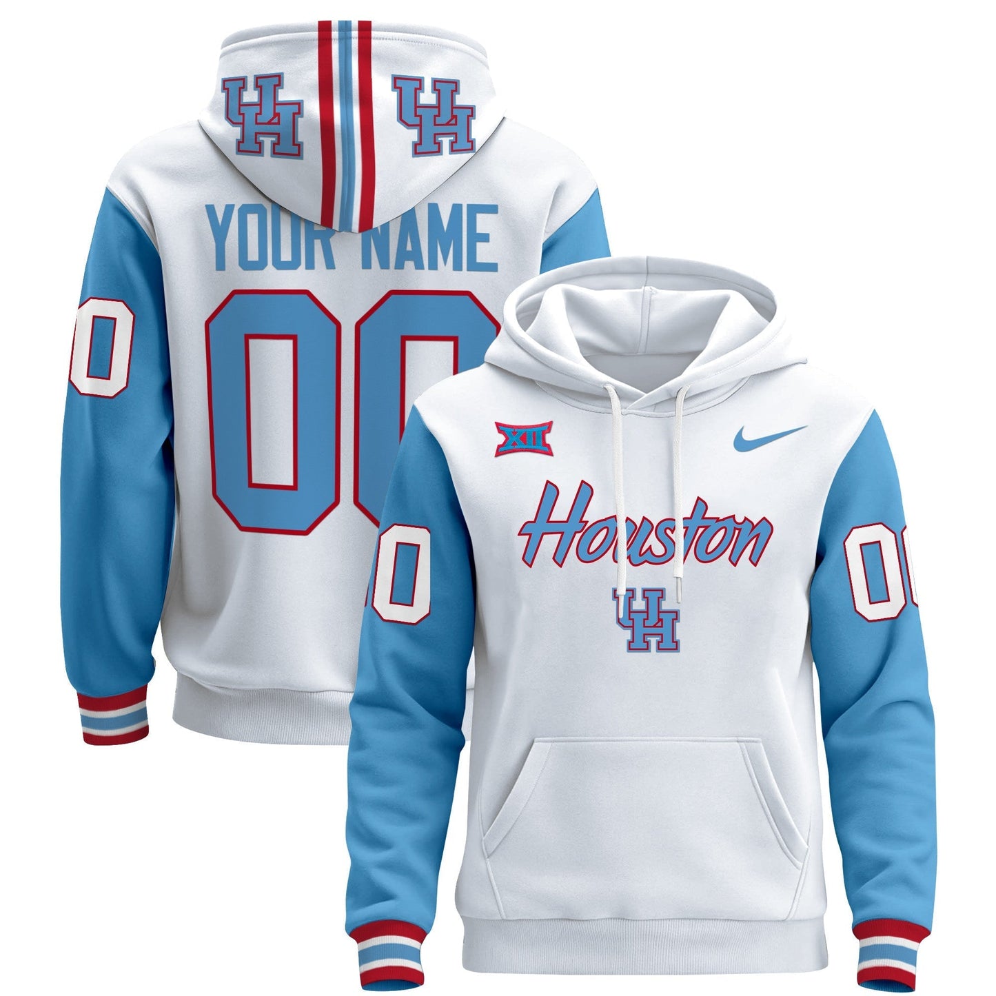 Houston Cougars 2024 Custom Pullover Hoodie V3