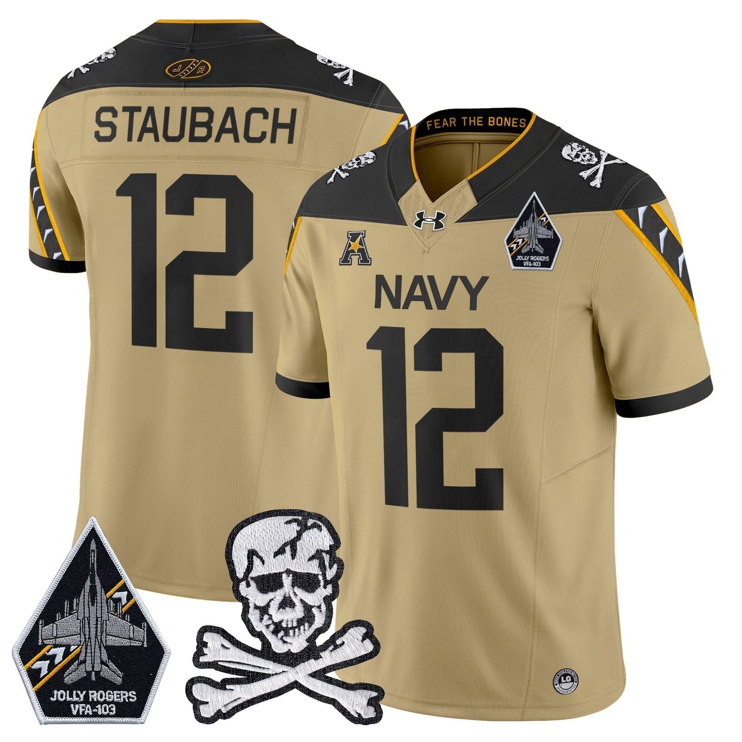 Navy Midshipmen 2024 Vapor Limited Jersey - All Stitched