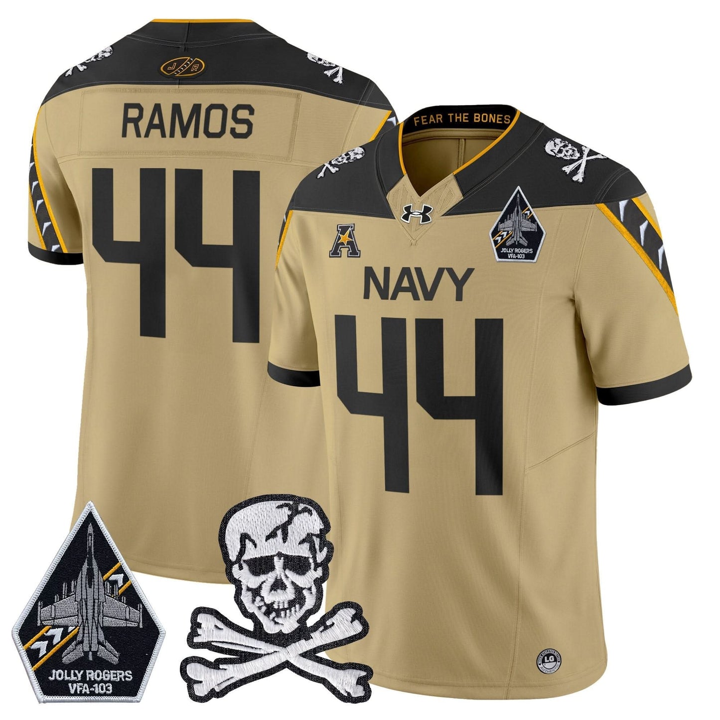 Navy Midshipmen 2024 Vapor Limited Jersey - All Stitched