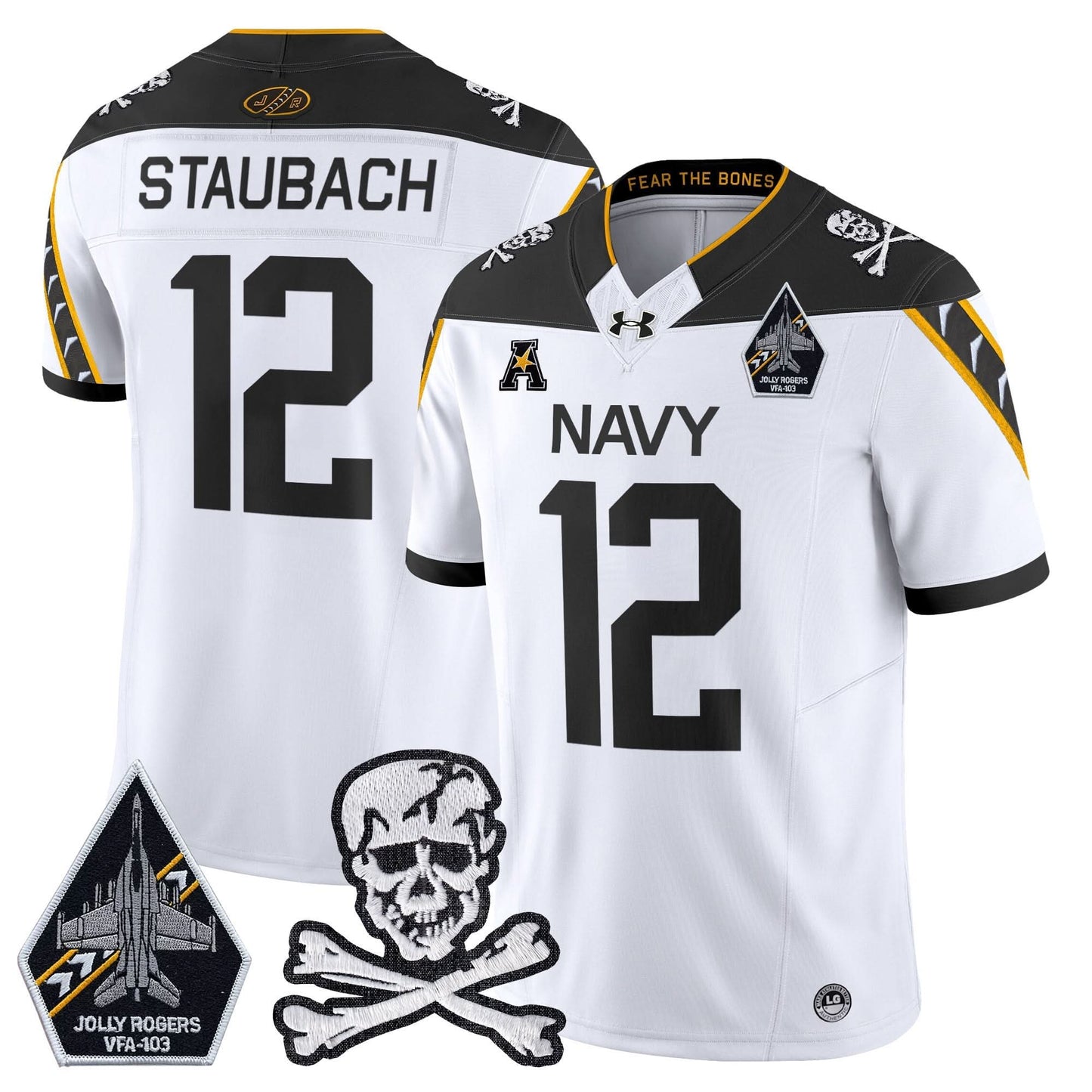 Navy Midshipmen 2024 Vapor Limited Jersey - All Stitched