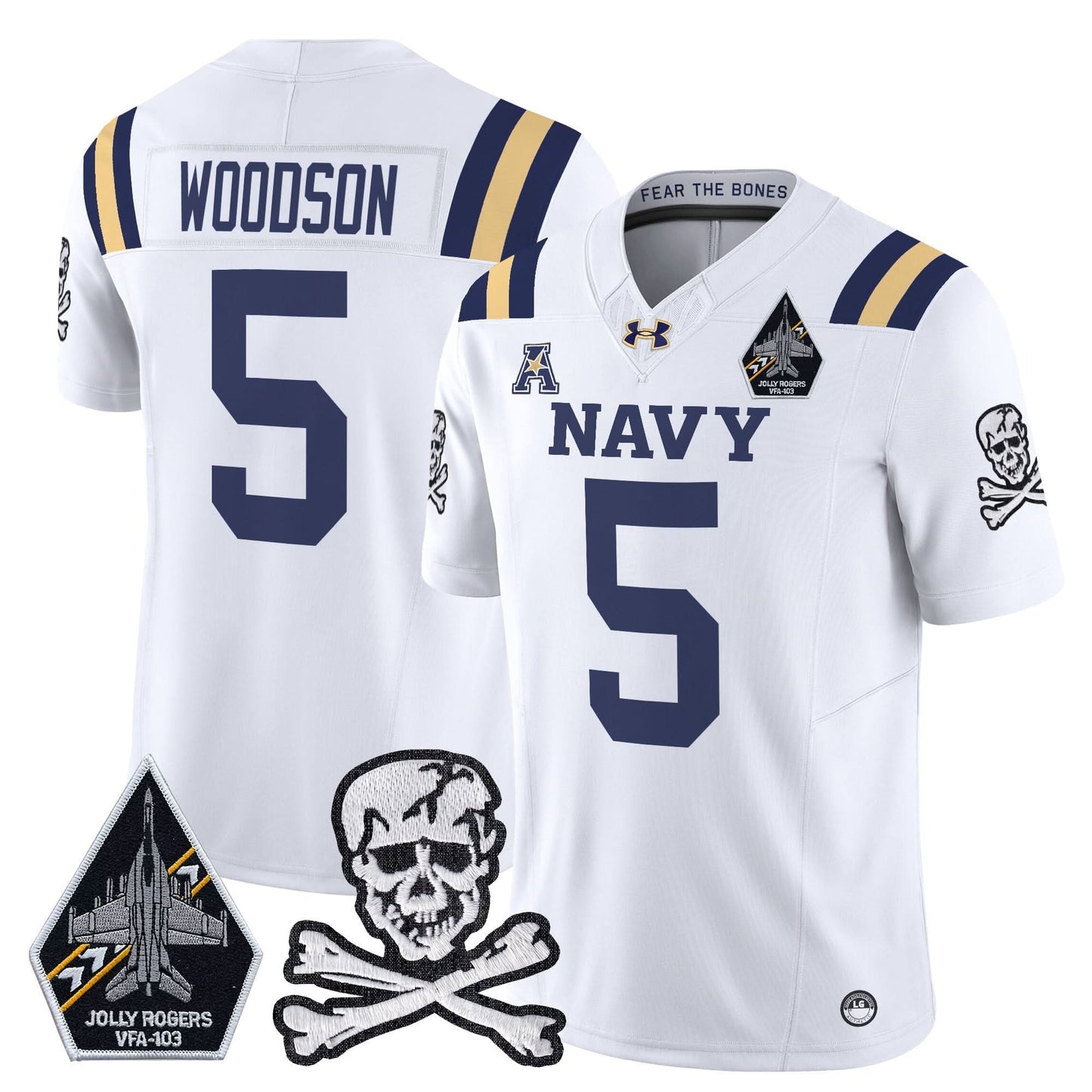 Navy Midshipmen 2024 Vapor Limited Jersey V3 - All Stitched