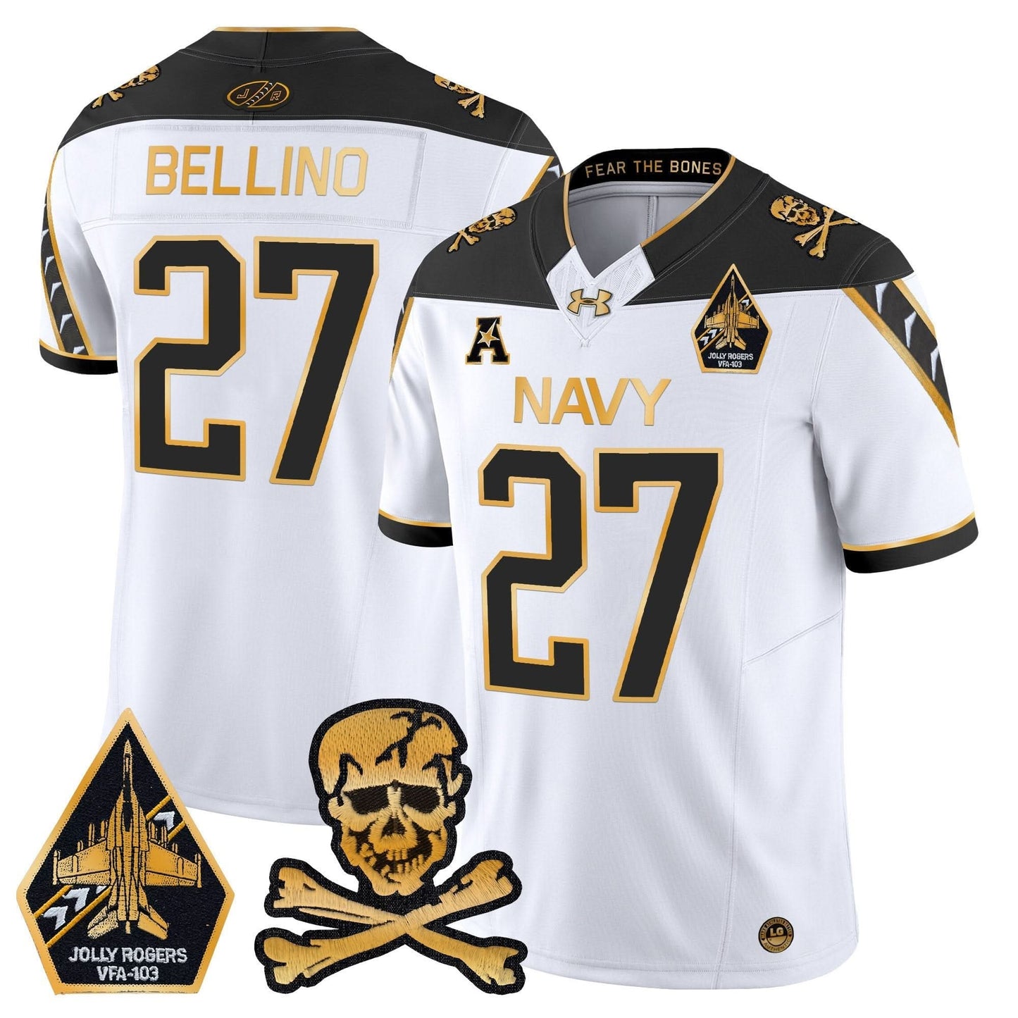 Navy Midshipmen 2024 Gold Vapor Limited Jersey - All Stitched