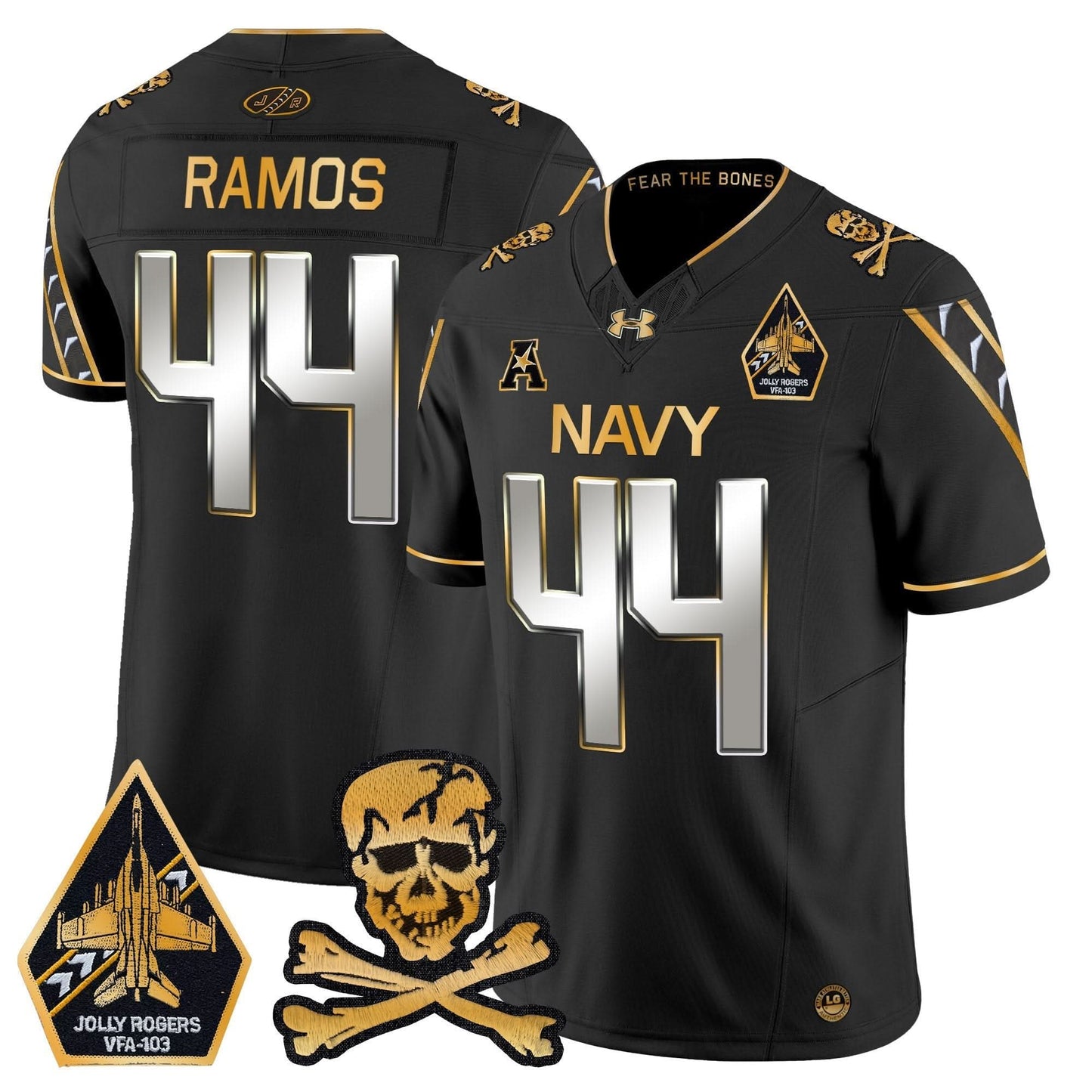 Navy Midshipmen 2024 Gold Vapor Limited Jersey - All Stitched