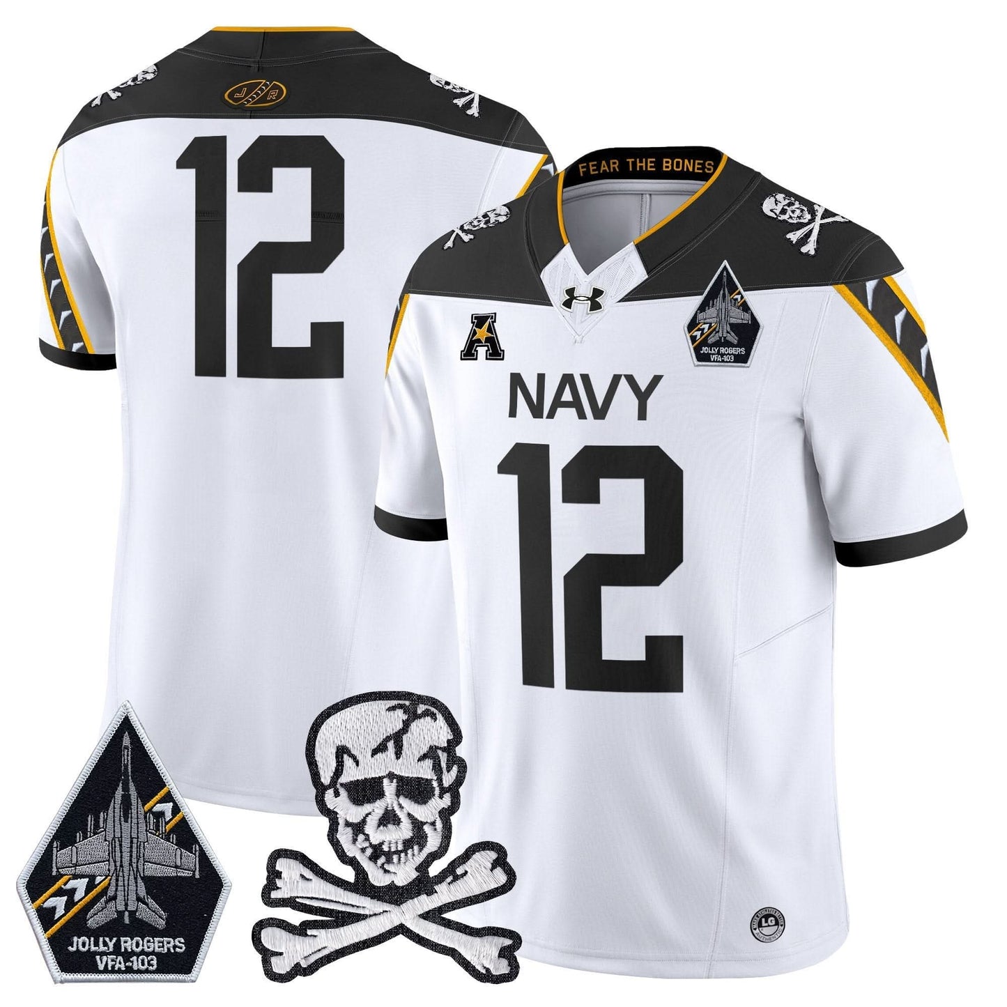Navy Midshipmen 2024 Vapor Limited Jersey - All Stitched